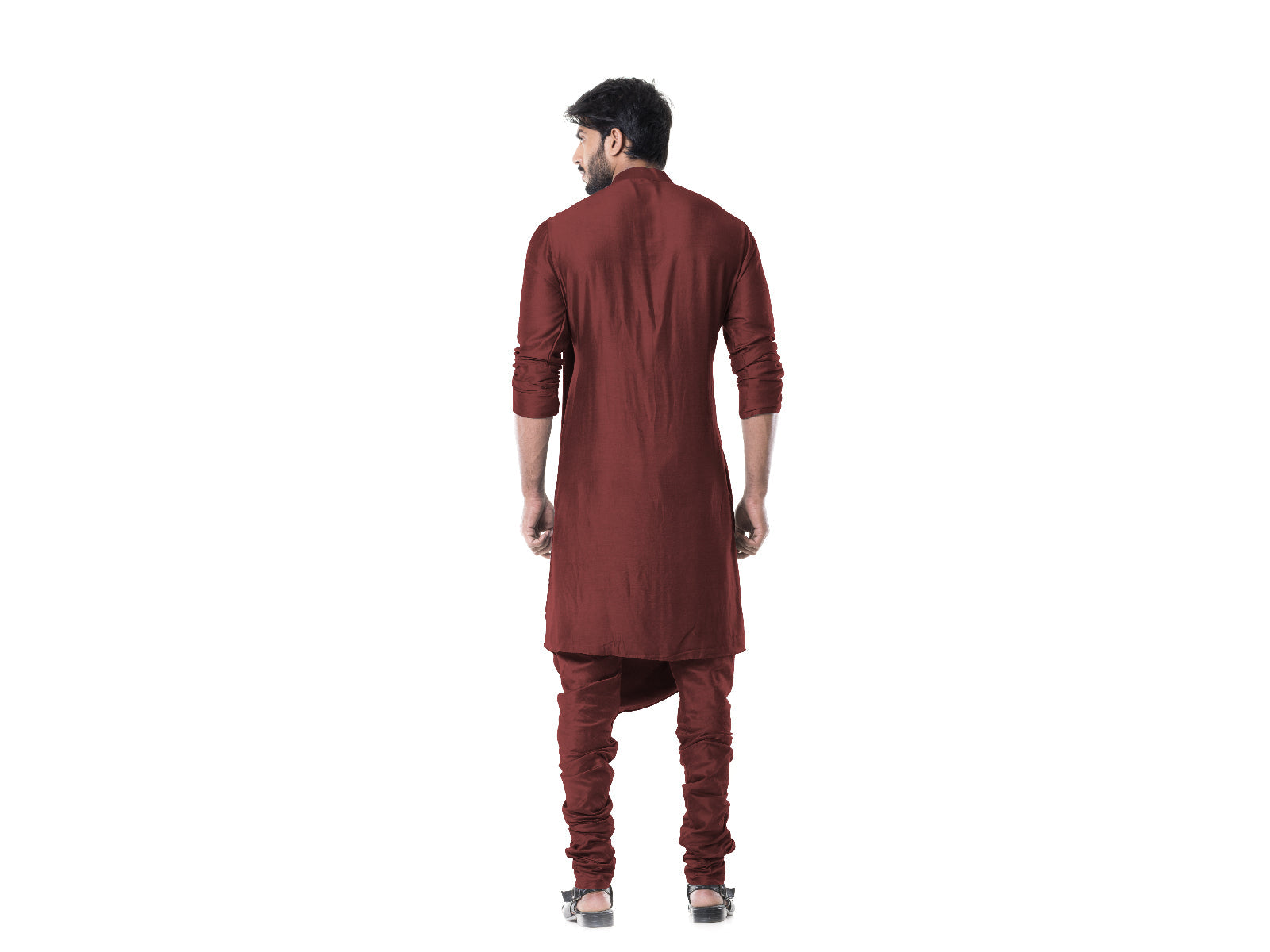 Wine Cowl Kurta Set