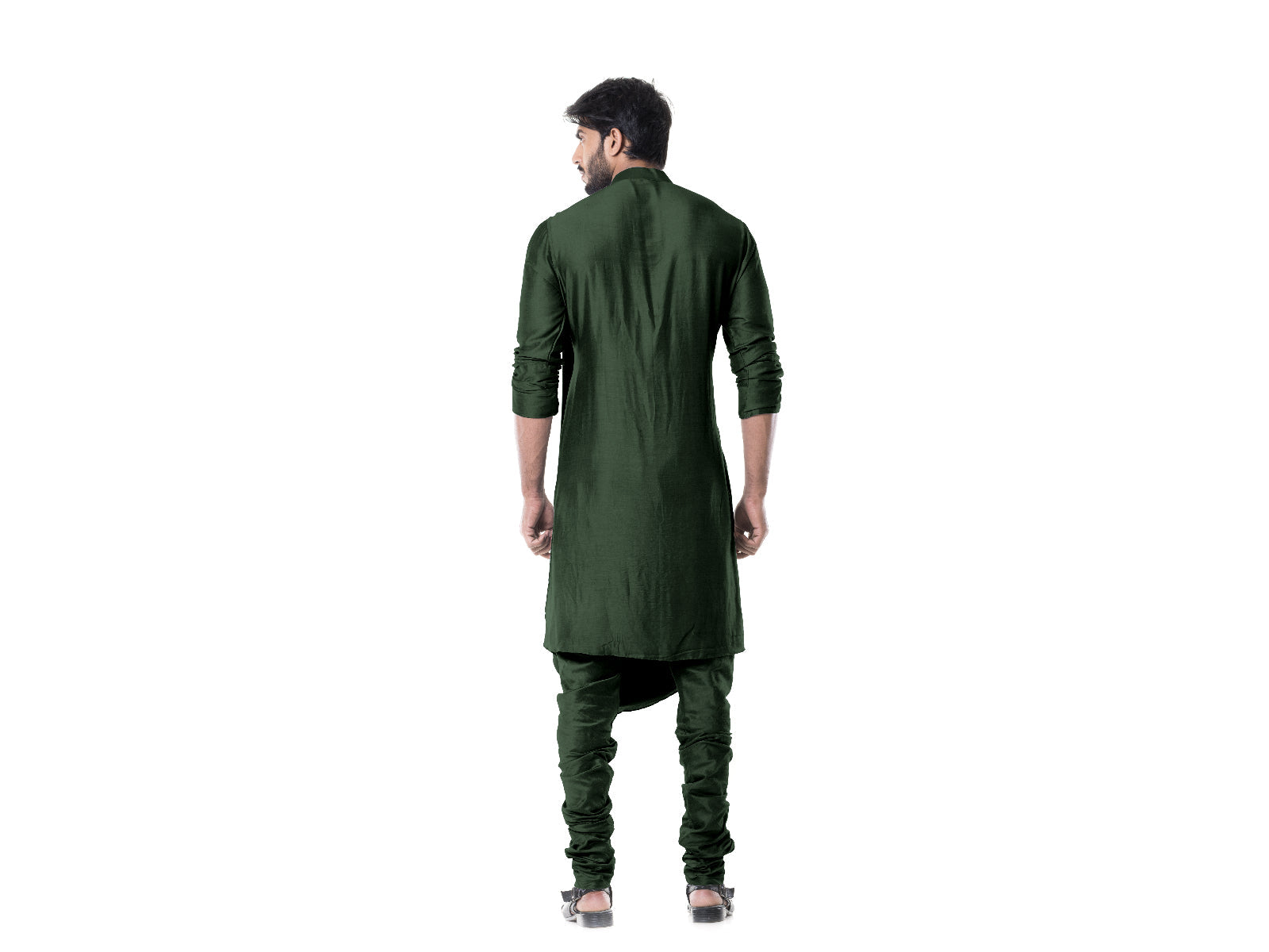 Forest Green Cowl Kurta Set