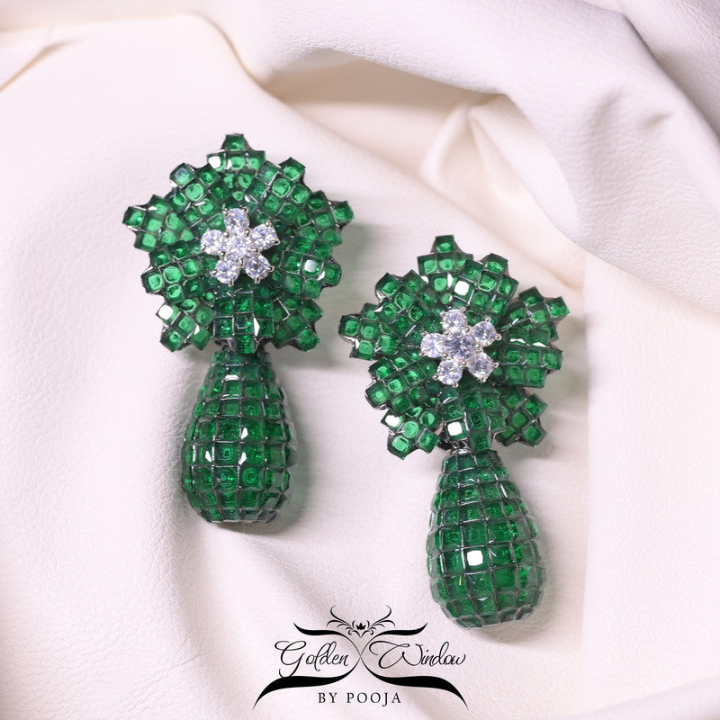 Image of Regal Flower Earrings