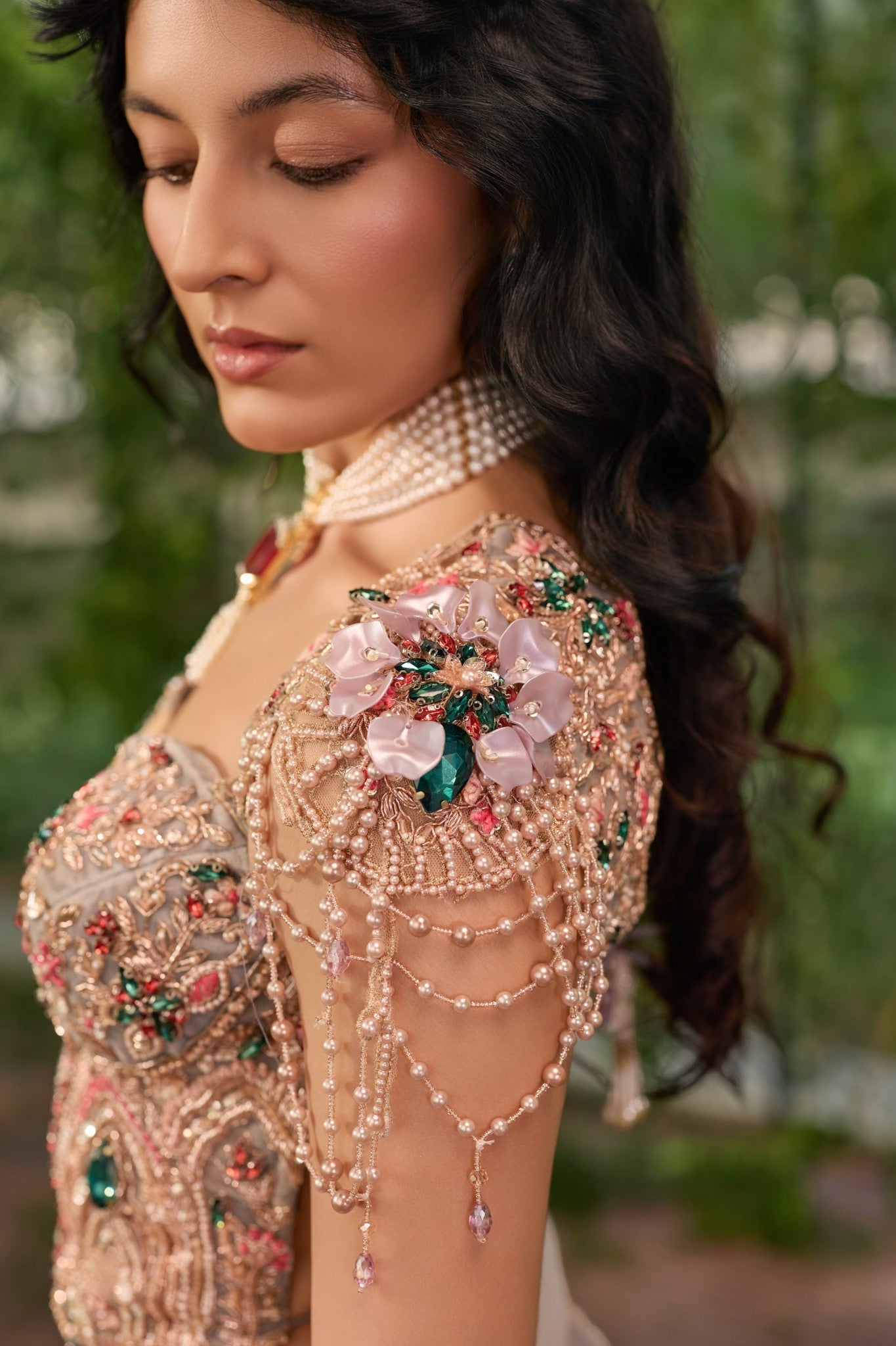 Rajsi Mayura - The Enchanted Grey lehenga