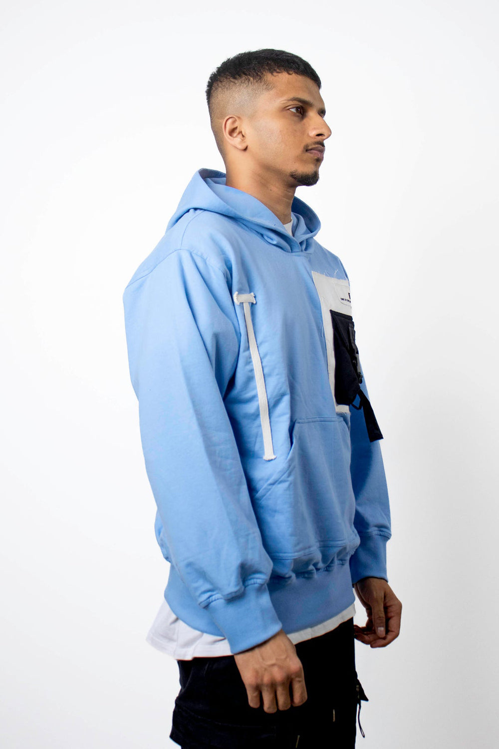 Boxy Sky Hoodie - Auraya Fashion 