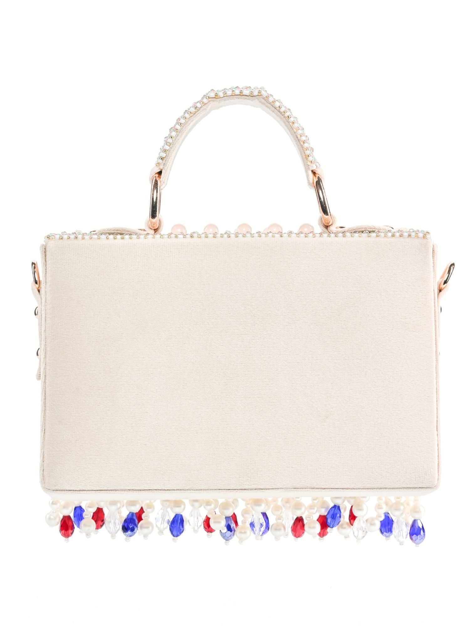 Amilia Multi-Colour Suede Embellished Box Bag