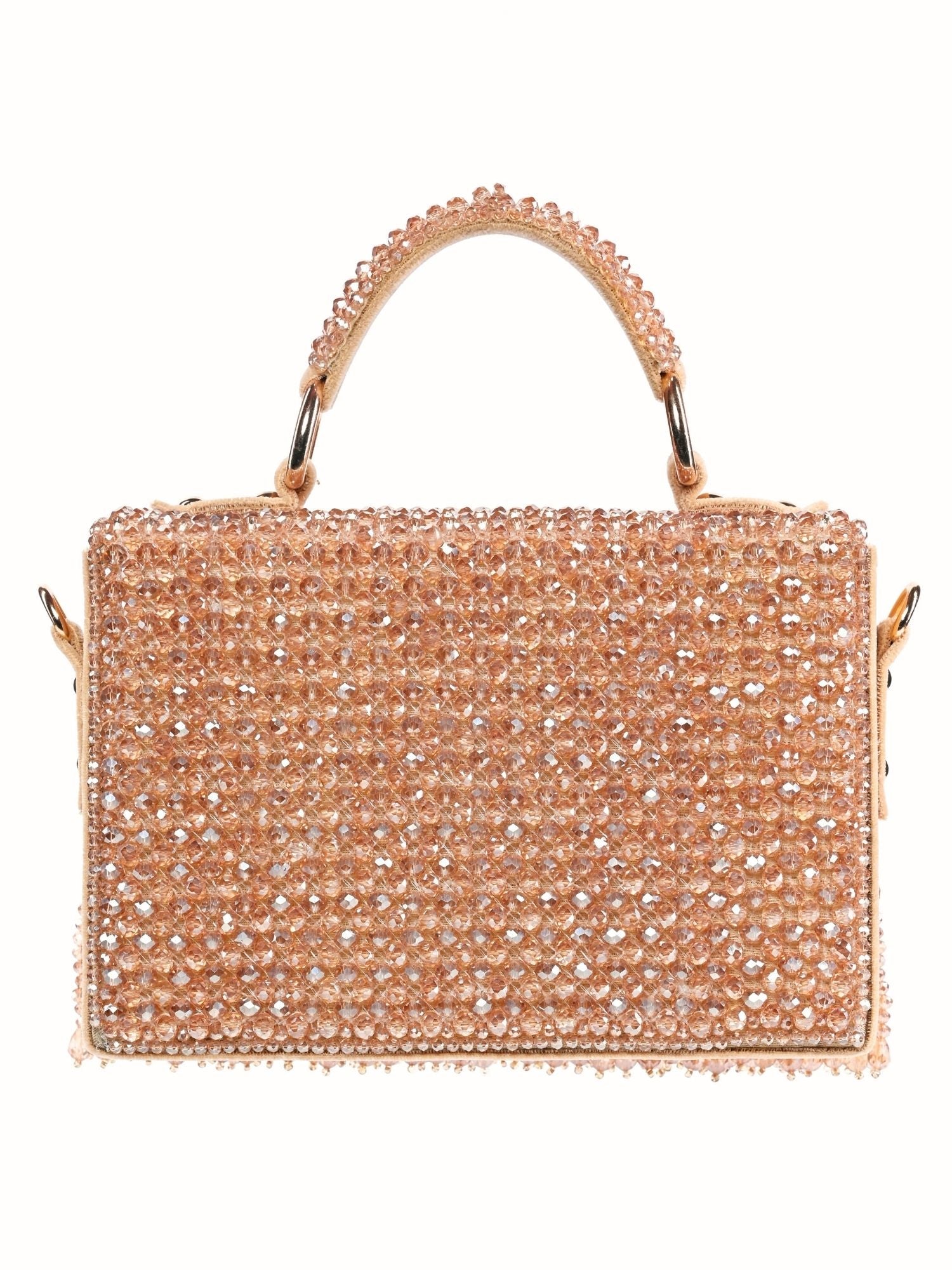 Melody Golden Embellished Box Bag