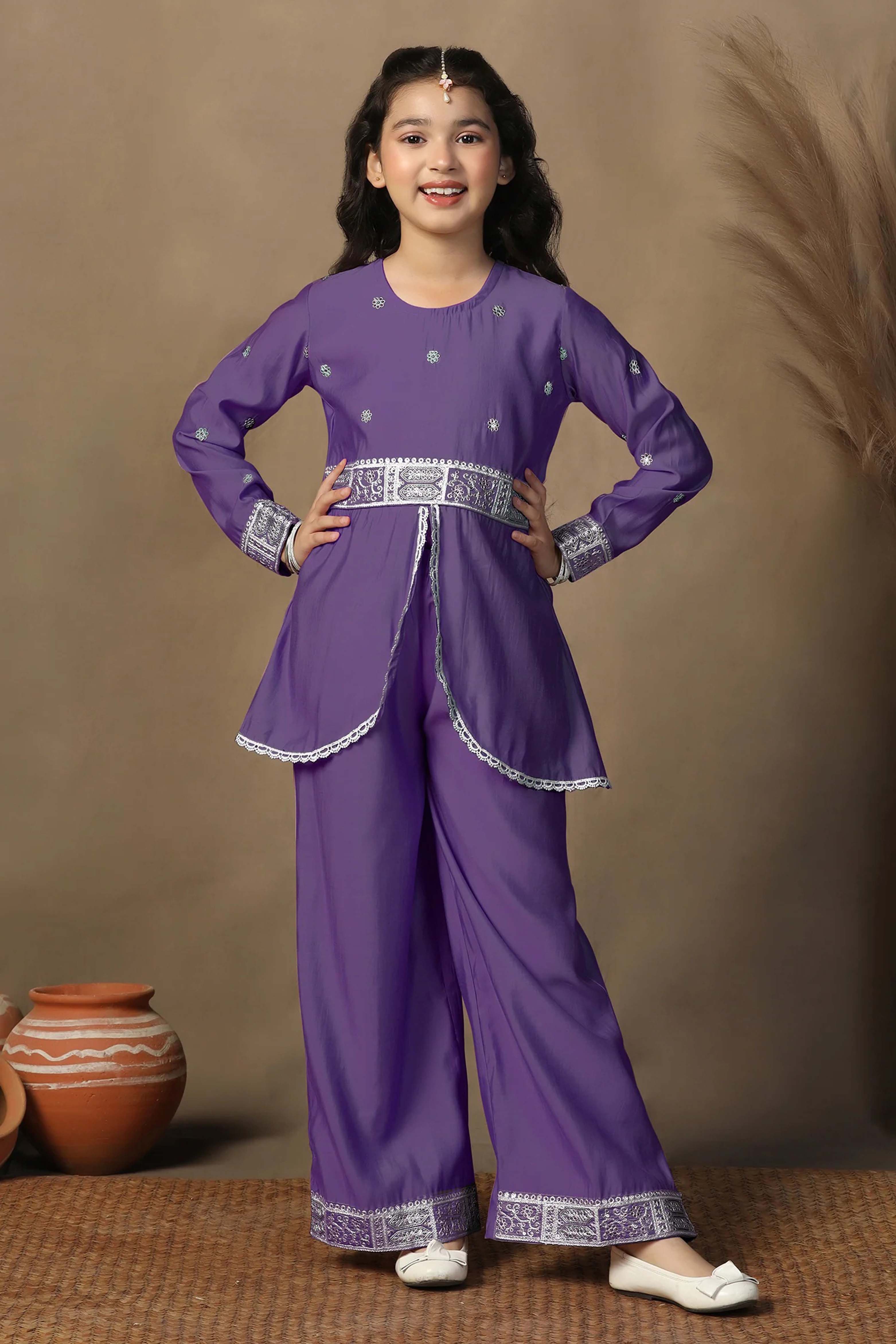 Peplum Style Kurta With Palazzo