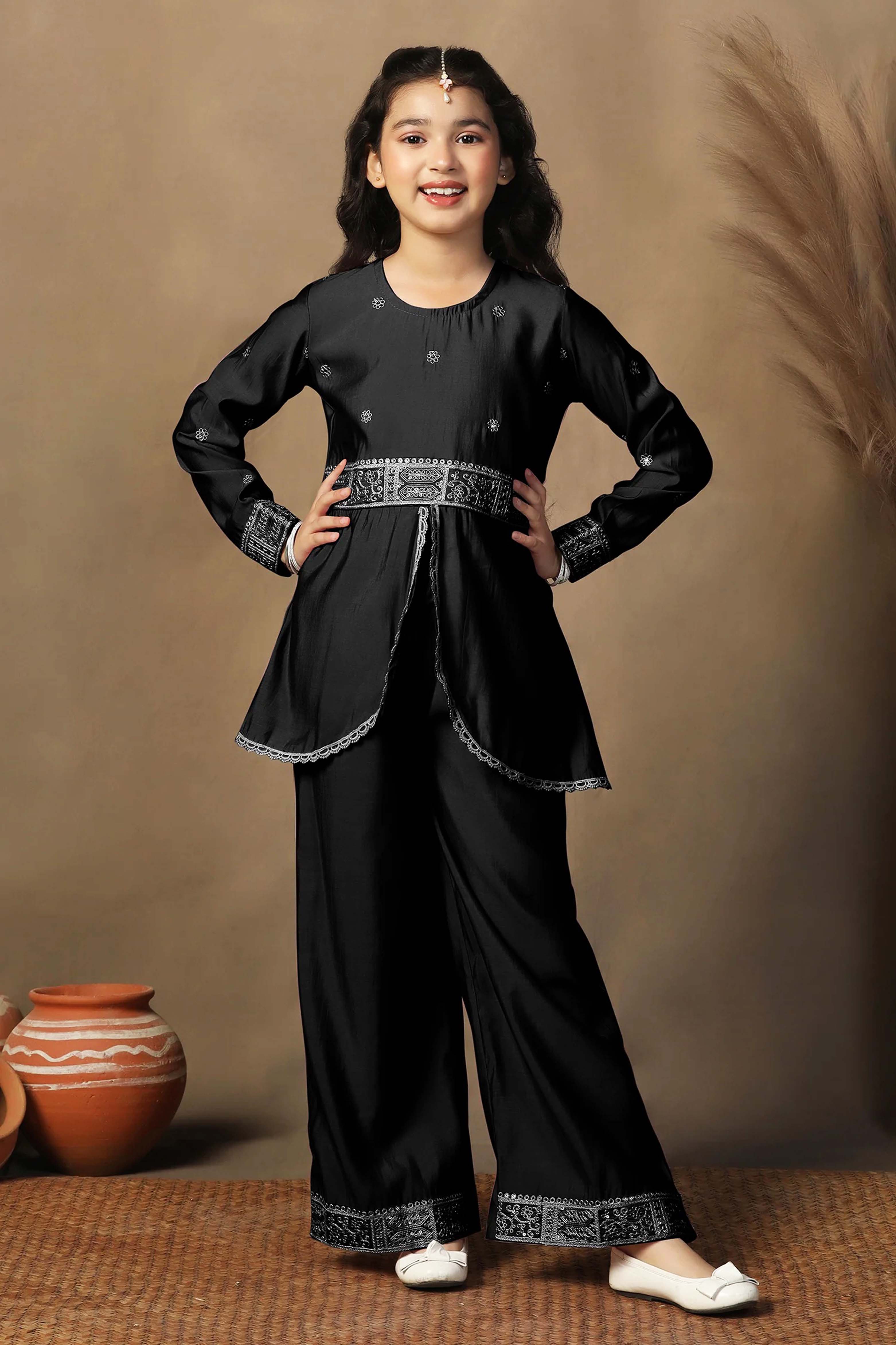Peplum Style Kurta With Palazzo