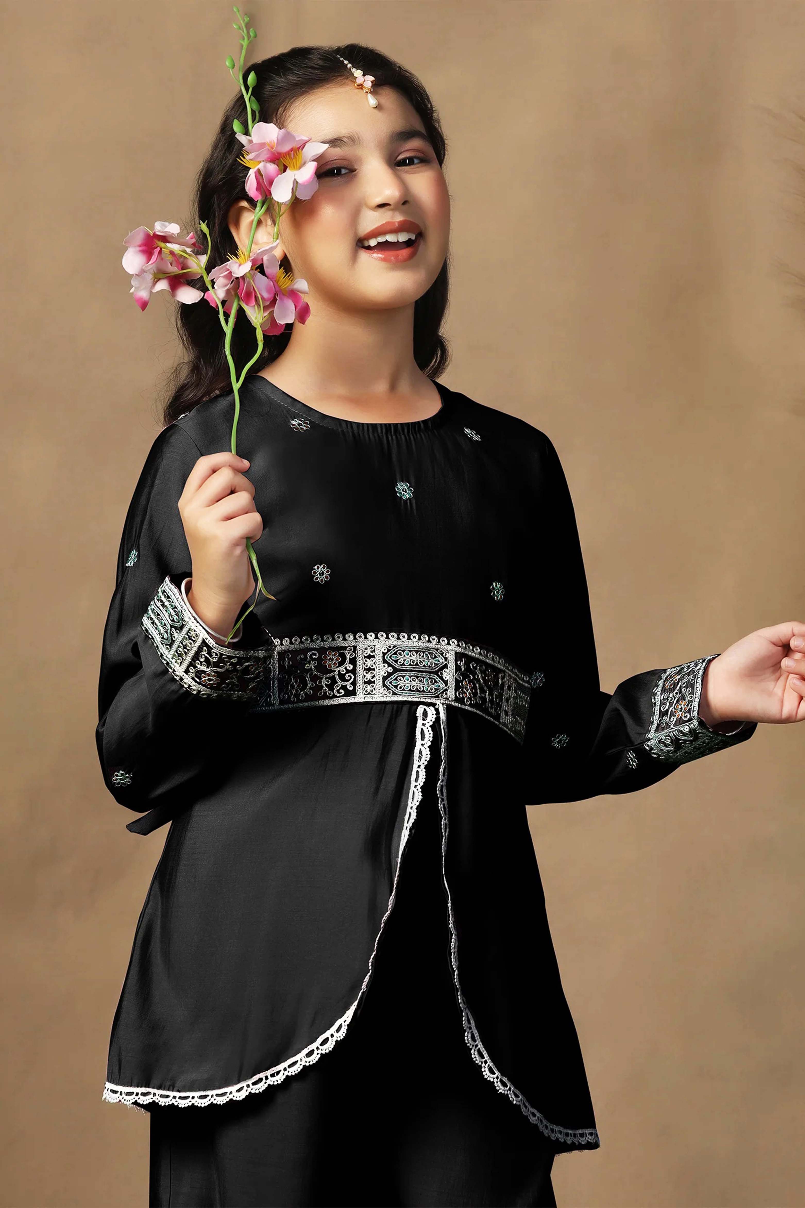 Peplum Style Kurta With Palazzo