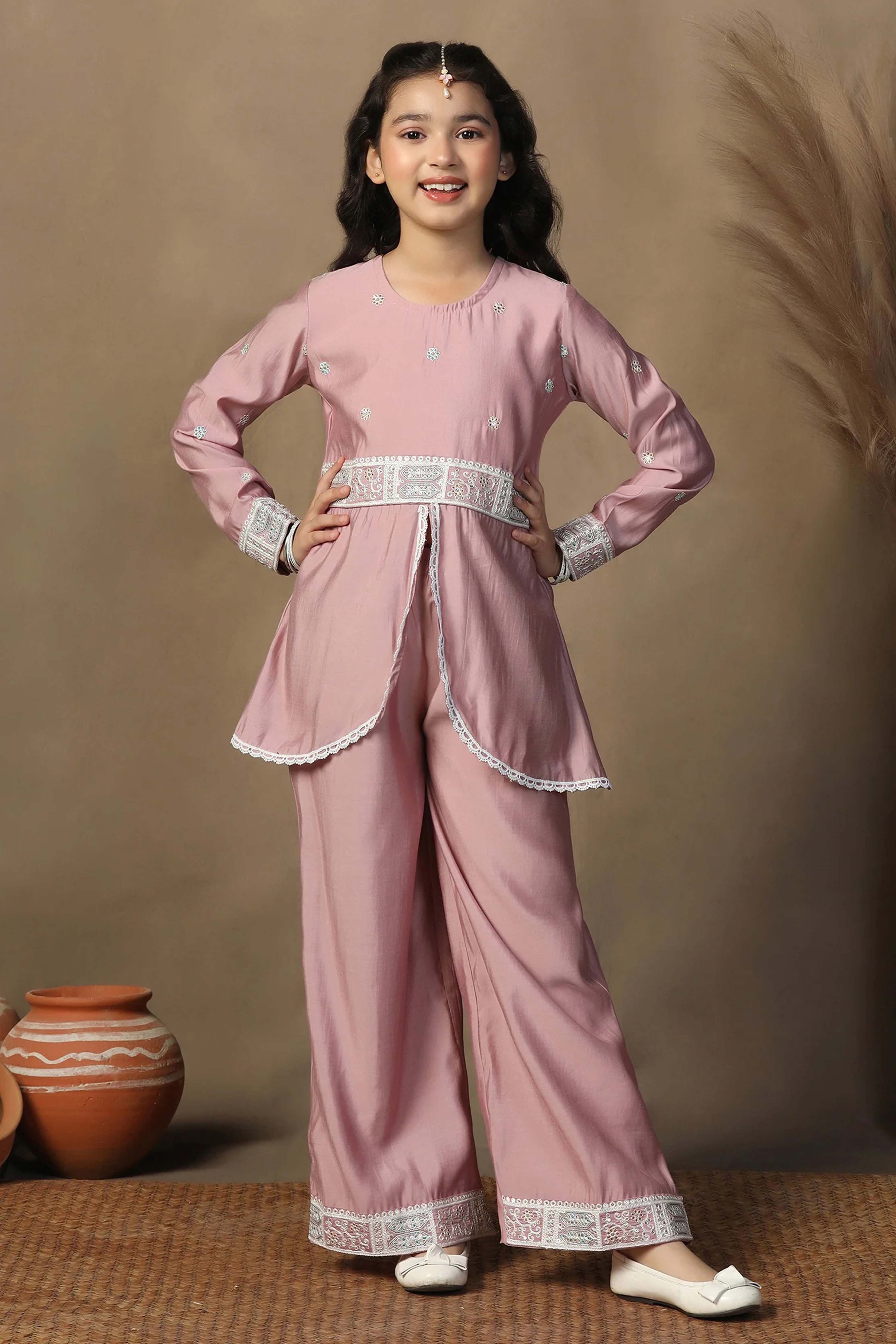 Peplum Style Kurta With Palazzo