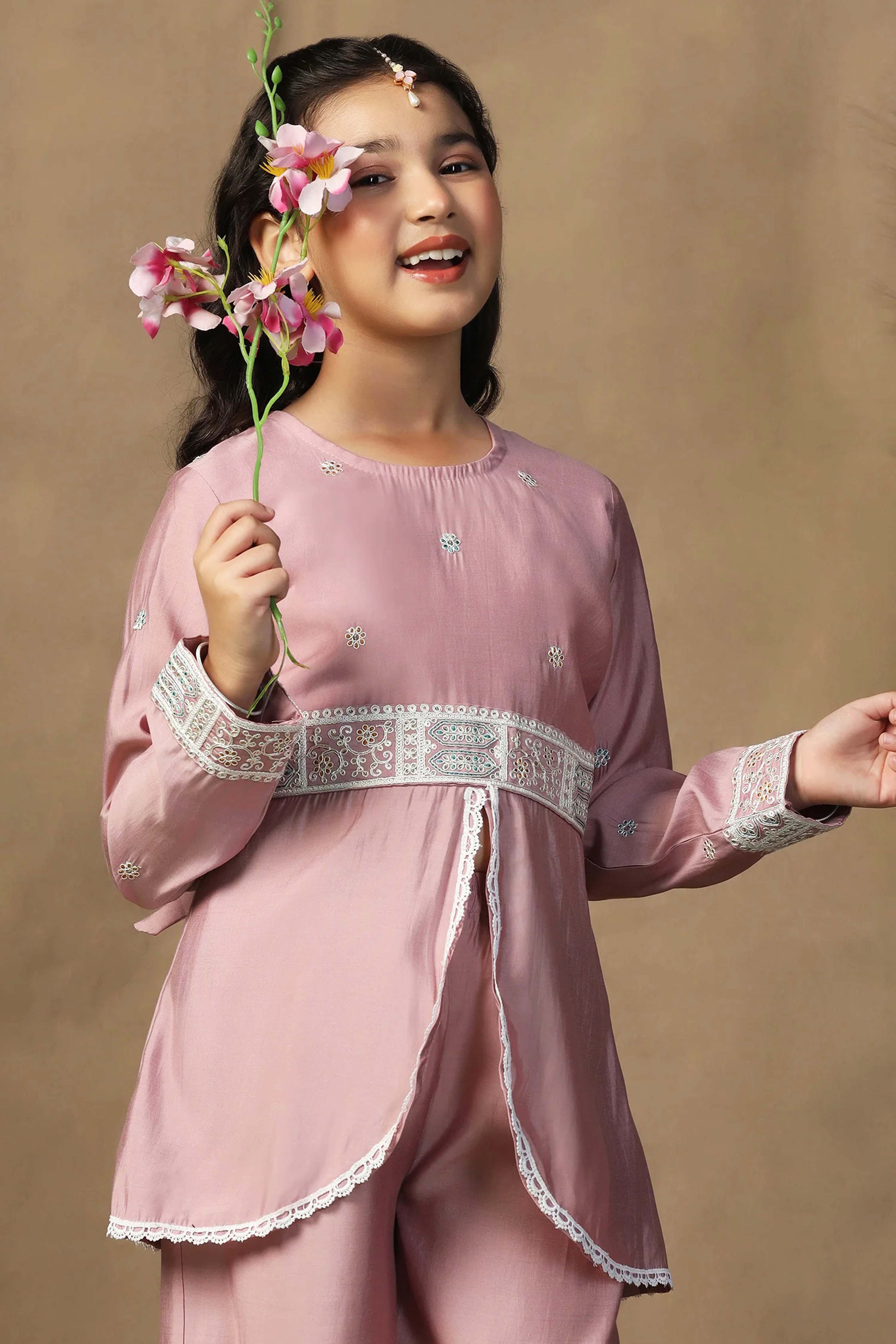 Peplum Style Kurta With Palazzo
