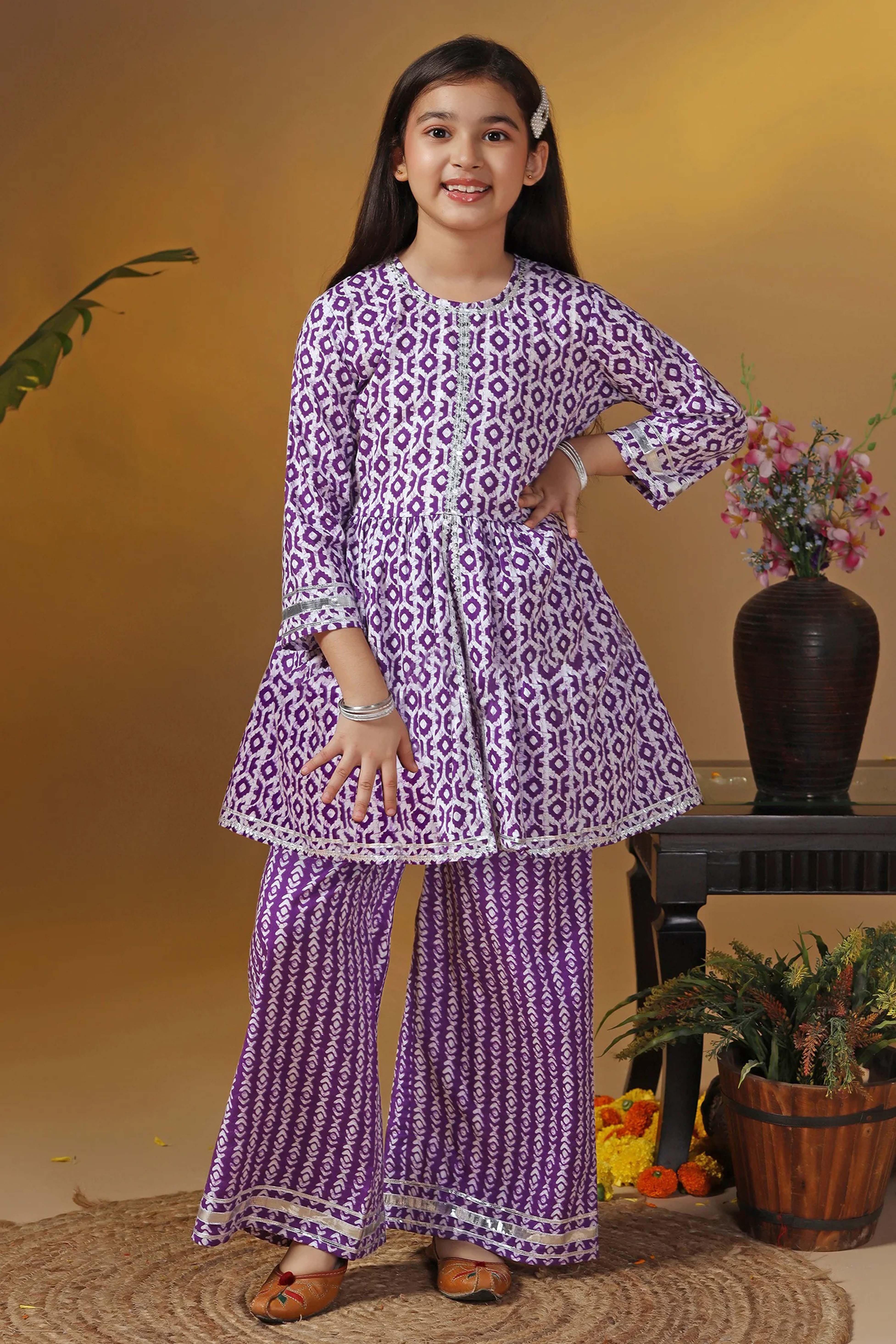 Peplum Style Kurta With Palazzo