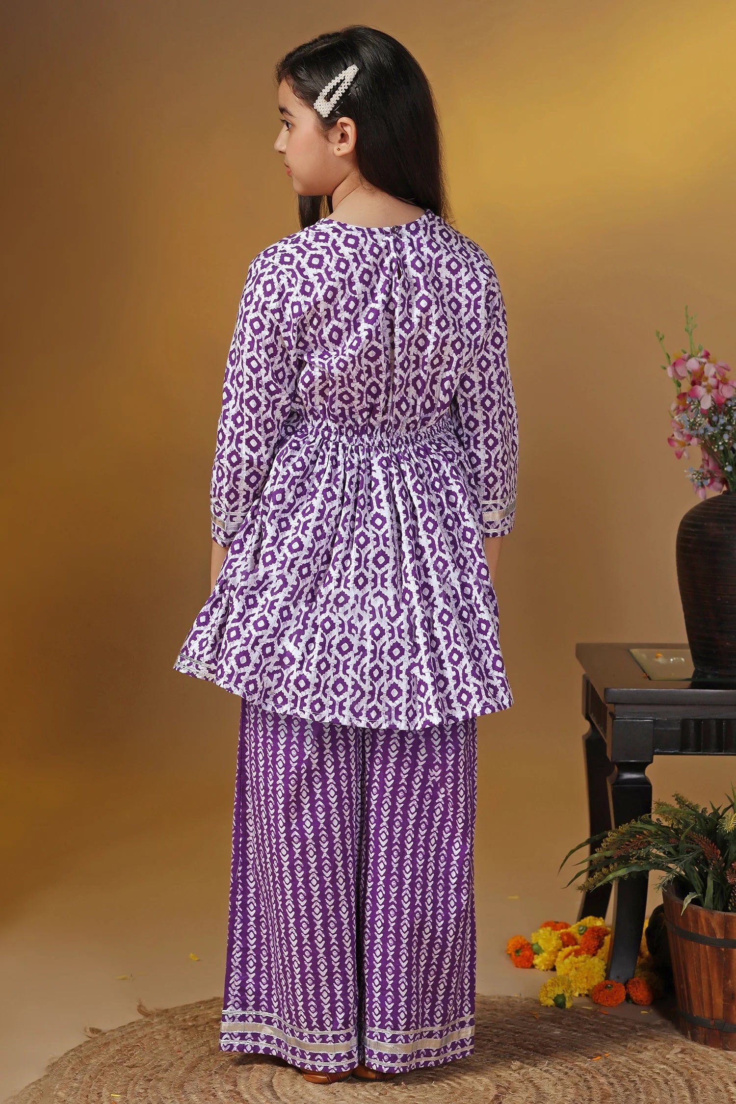Peplum Style Kurta With Palazzo