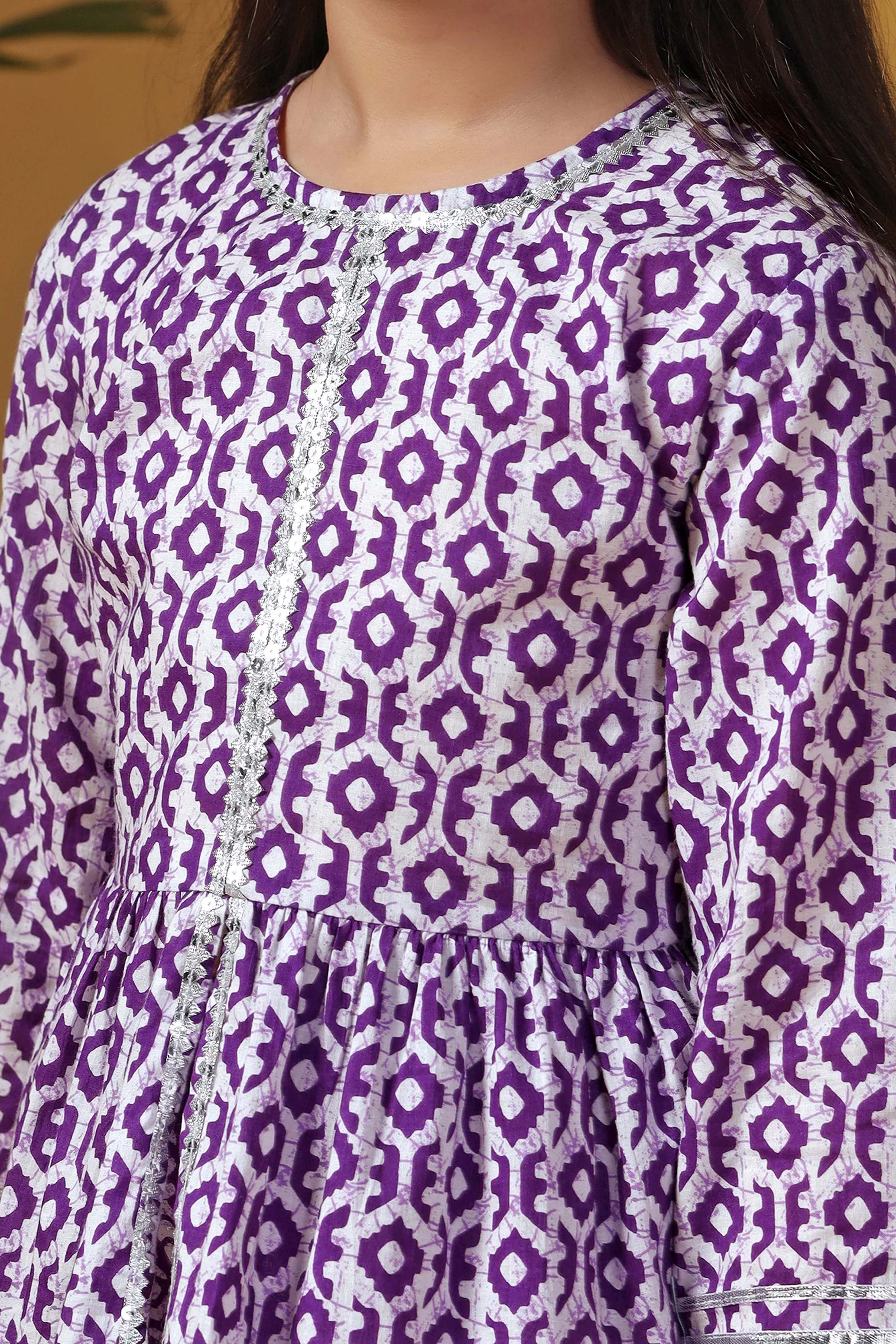 Peplum Style Kurta With Palazzo
