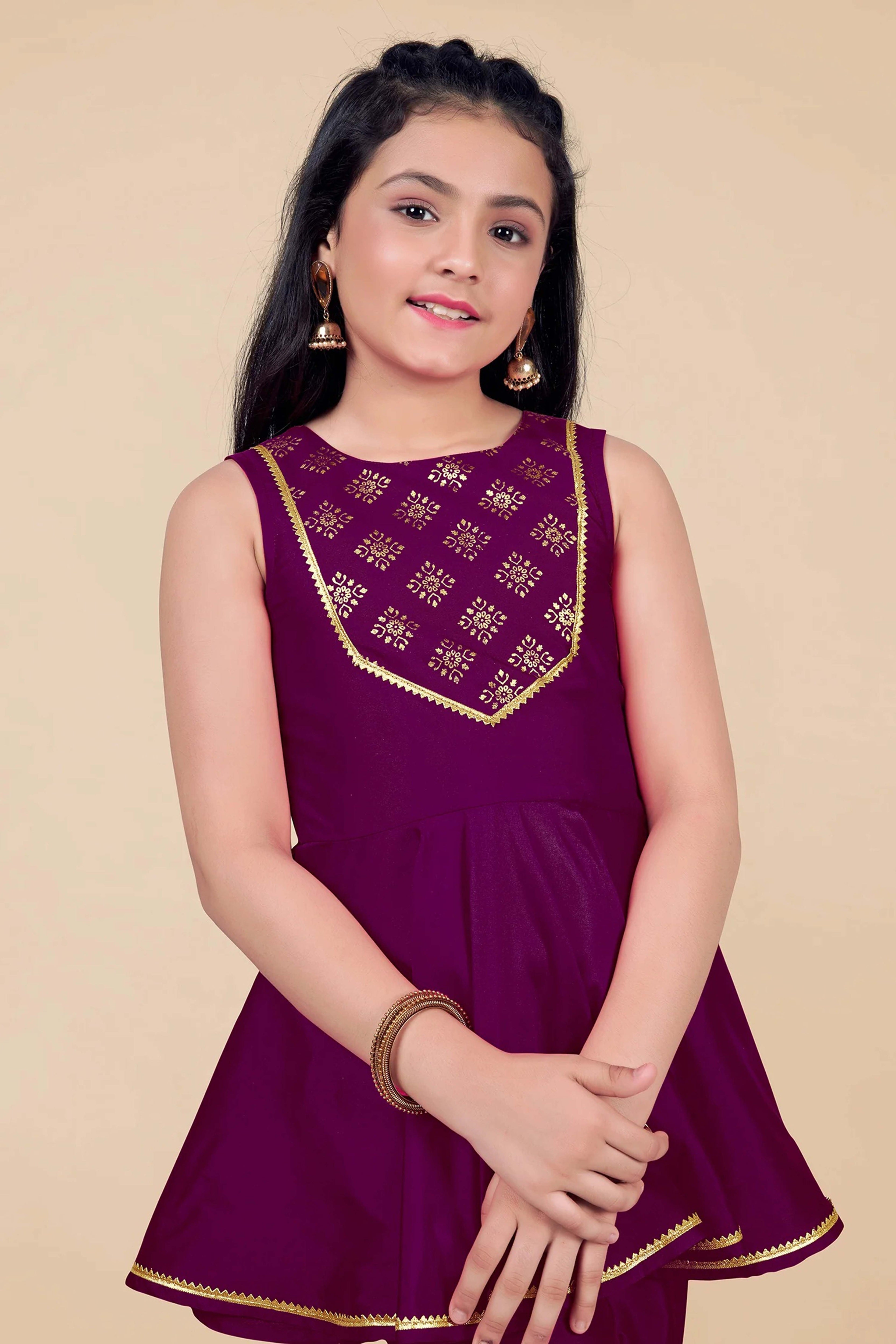 Peplum Style Kurta With Palazzo