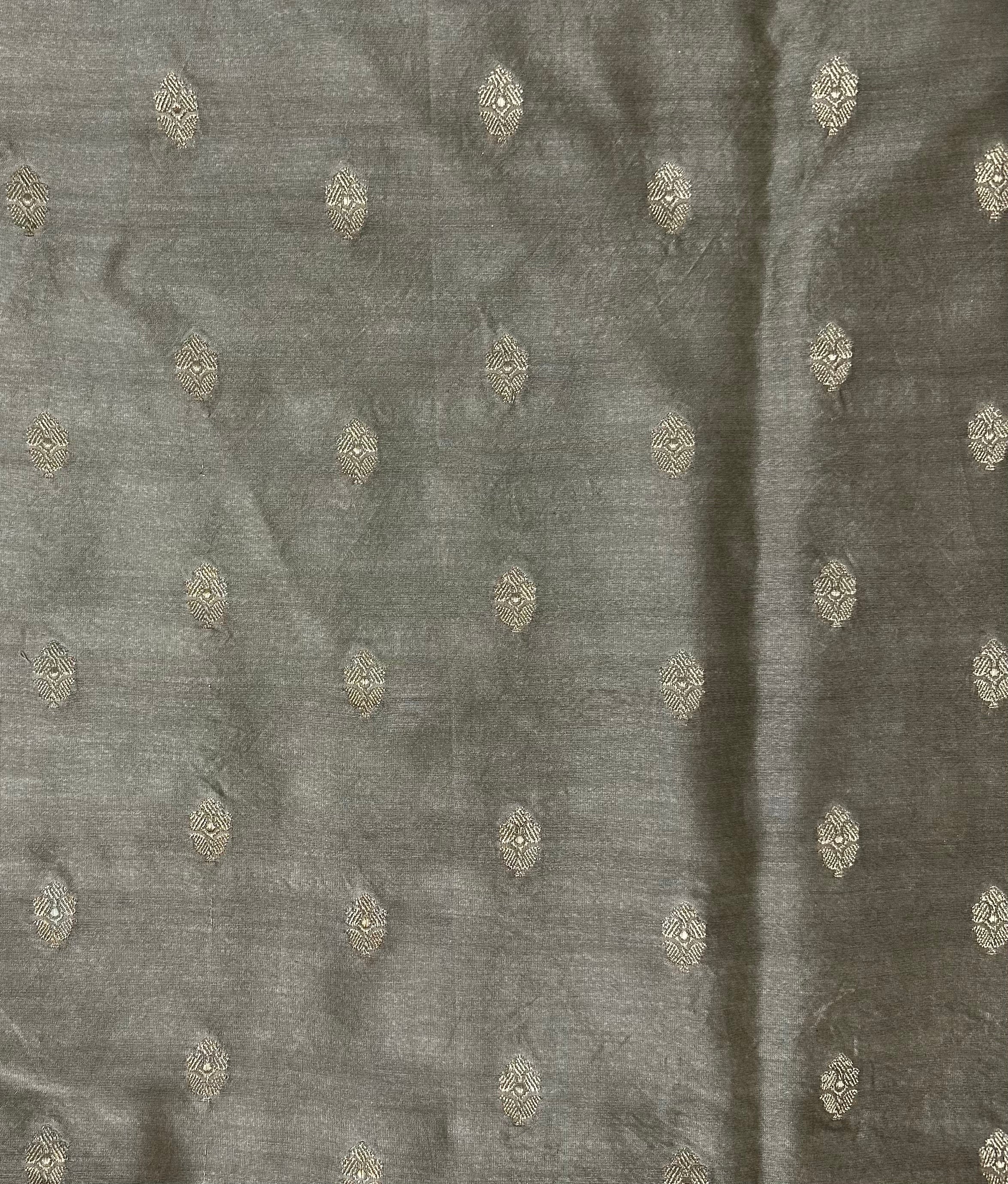 Champagne Dust Pure Zari Stripes Saree