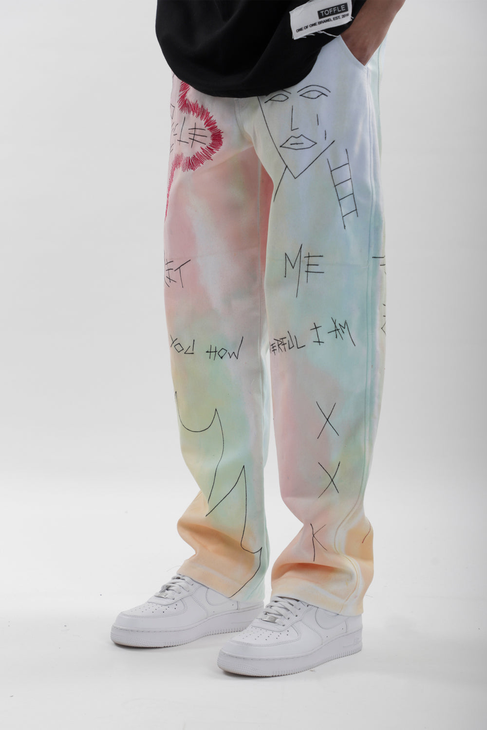 Artwork Jeans - Auraya Fashion 