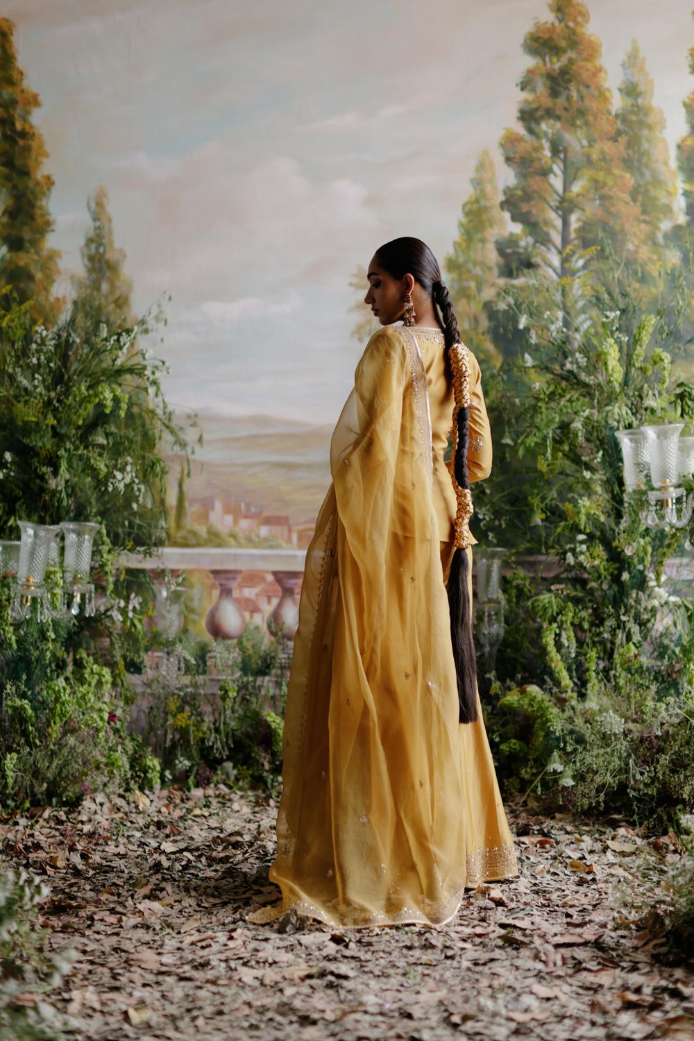 Tuscany Mustard Sharara Set