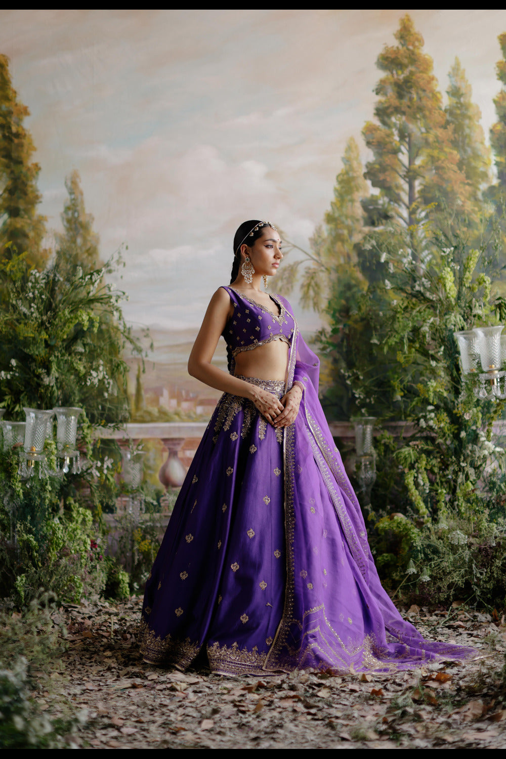 Purple Lehenga Set - Auraya Fashion 