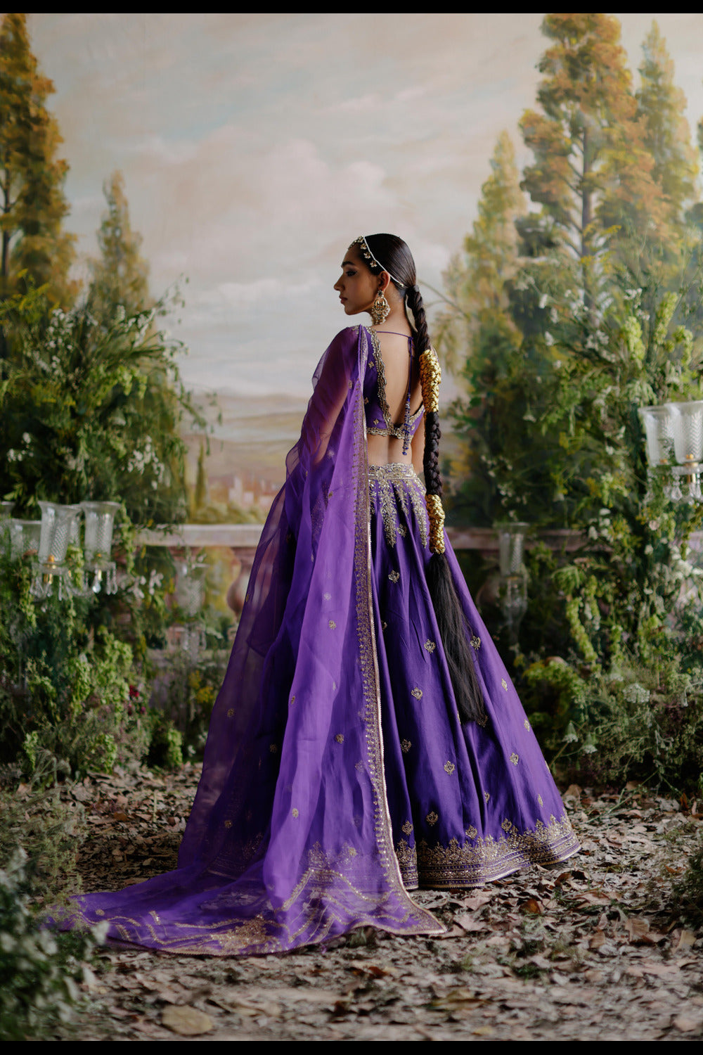 Purple Lehenga Set - Auraya Fashion 