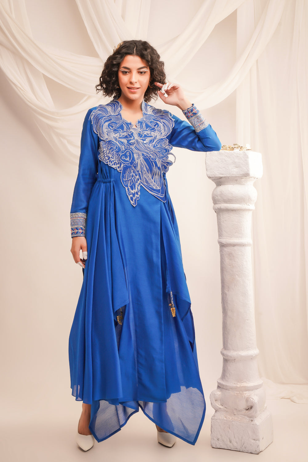 Embroidered Athena Angrakha With Pants - Auraya Fashion - Jajaabor - #tag1# - #tag2# - #tag3# - #tag3#