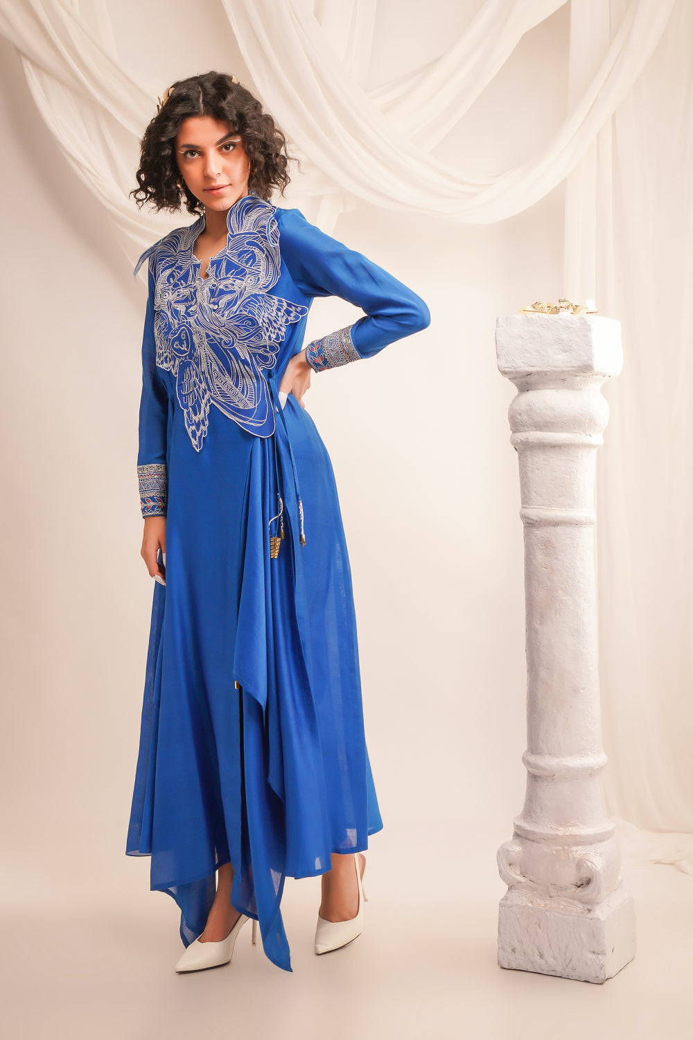 Embroidered Athena Angrakha With Pants - Auraya Fashion -  - #tag1# - #tag2# - #tag3# - #tag3#