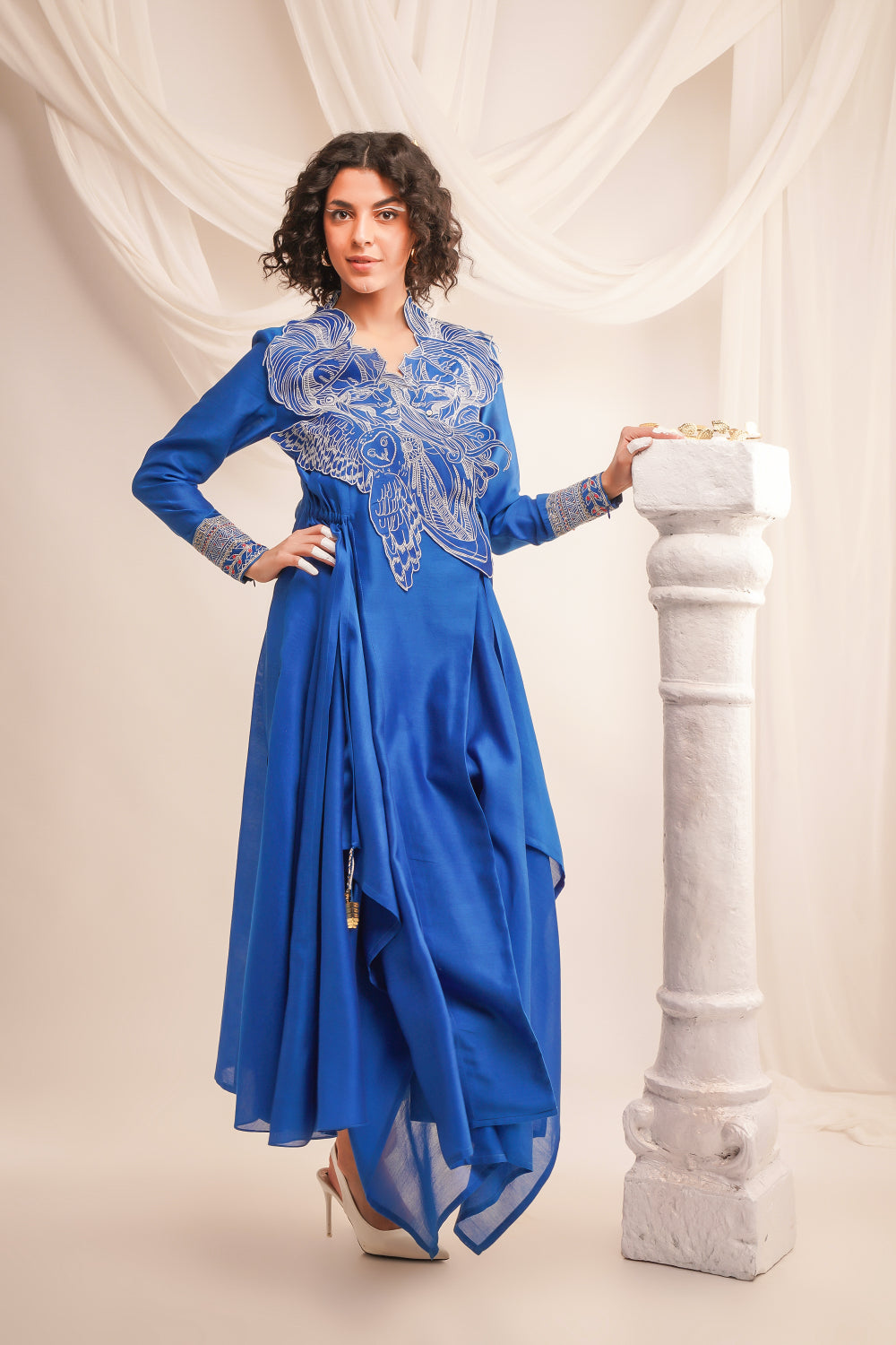 Embroidered Athena Angrakha With Pants - Auraya Fashion -  - #tag1# - #tag2# - #tag3# - #tag3#