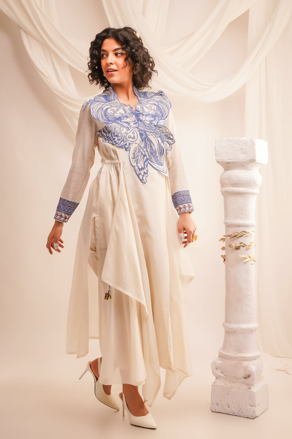 Embroidered Athena Angrakha With Pants - Auraya Fashion -  - #tag1# - #tag2# - #tag3# - #tag3#