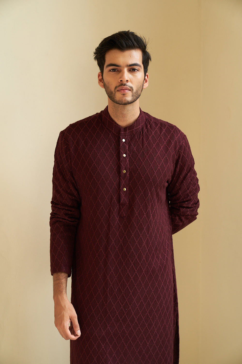 Ox Blood Kurta Set - Auraya Fashion -  - #tag1# - #tag2# - #tag3# - #tag3#