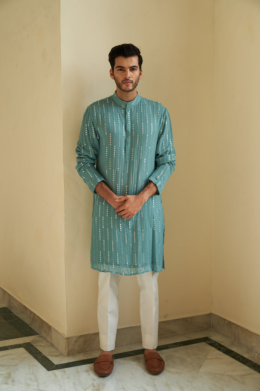 Marine Kurta Set - Auraya Fashion -  - #tag1# - #tag2# - #tag3# - #tag3#