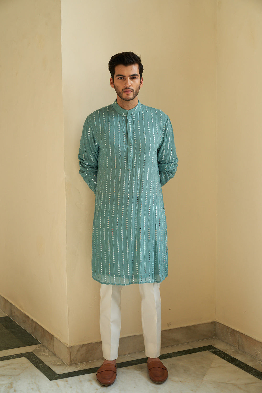 Marine Kurta Set - Auraya Fashion -  - #tag1# - #tag2# - #tag3# - #tag3#