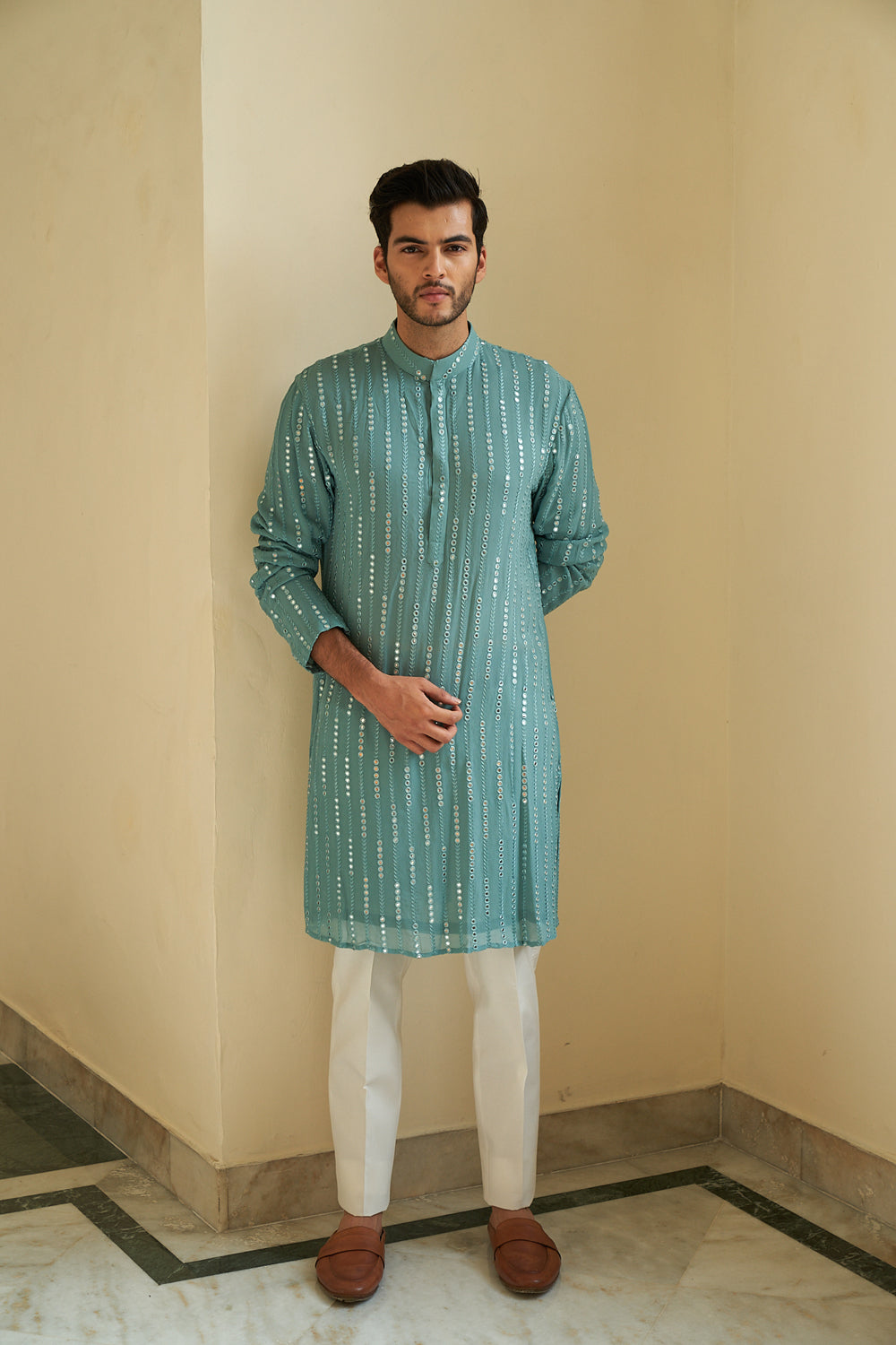 Marine Kurta Set - Auraya Fashion -  - #tag1# - #tag2# - #tag3# - #tag3#