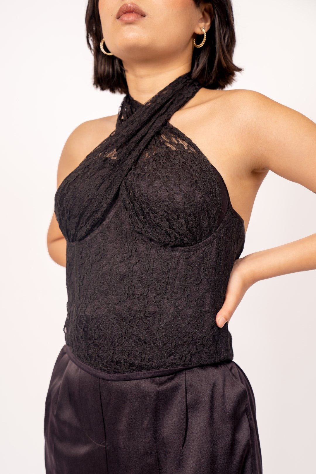 The Mistress Black Structured Corset | Luxury Chic Evening Top