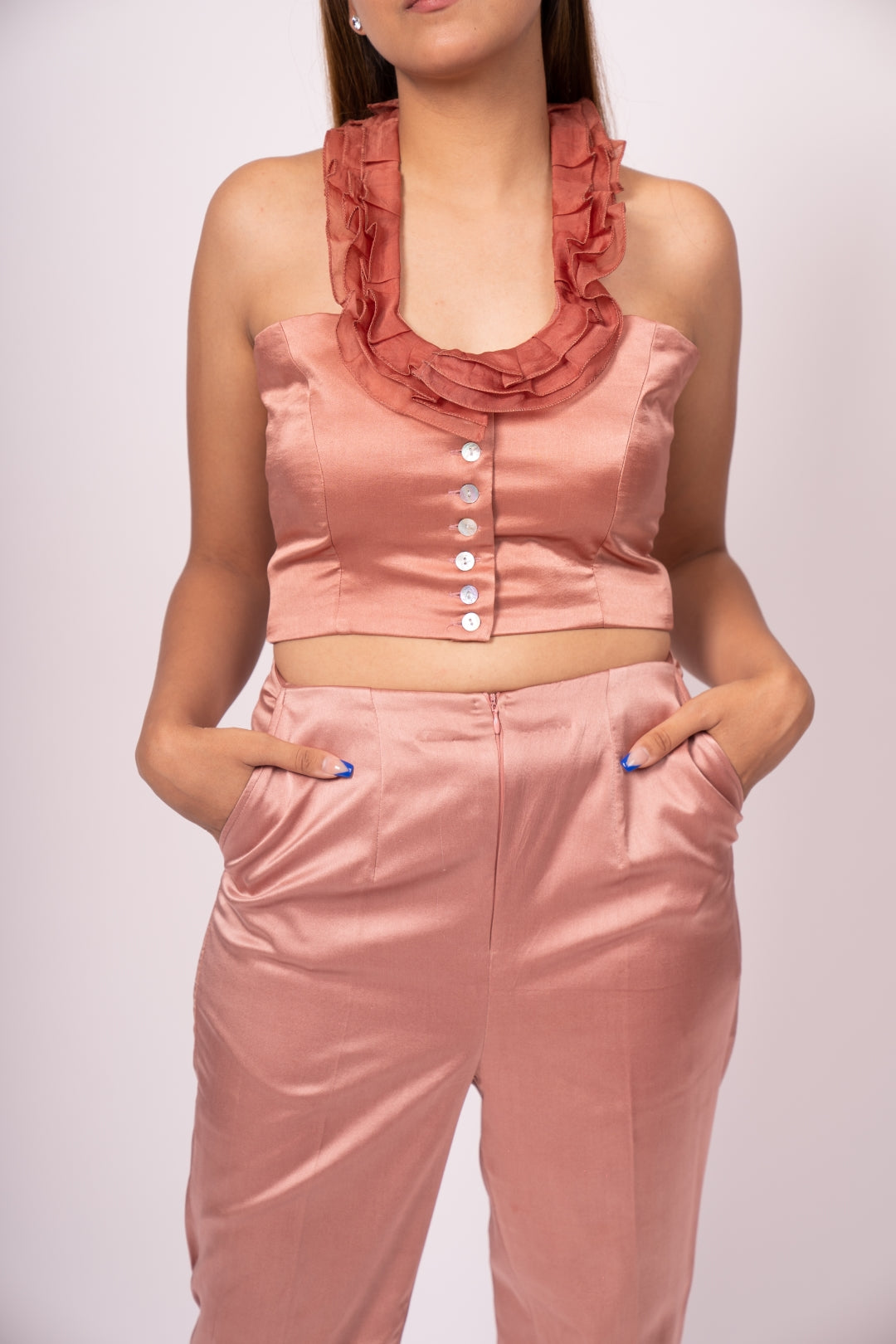 Champagne Pure Satin Luxury Corset - Princess Diana Inspired