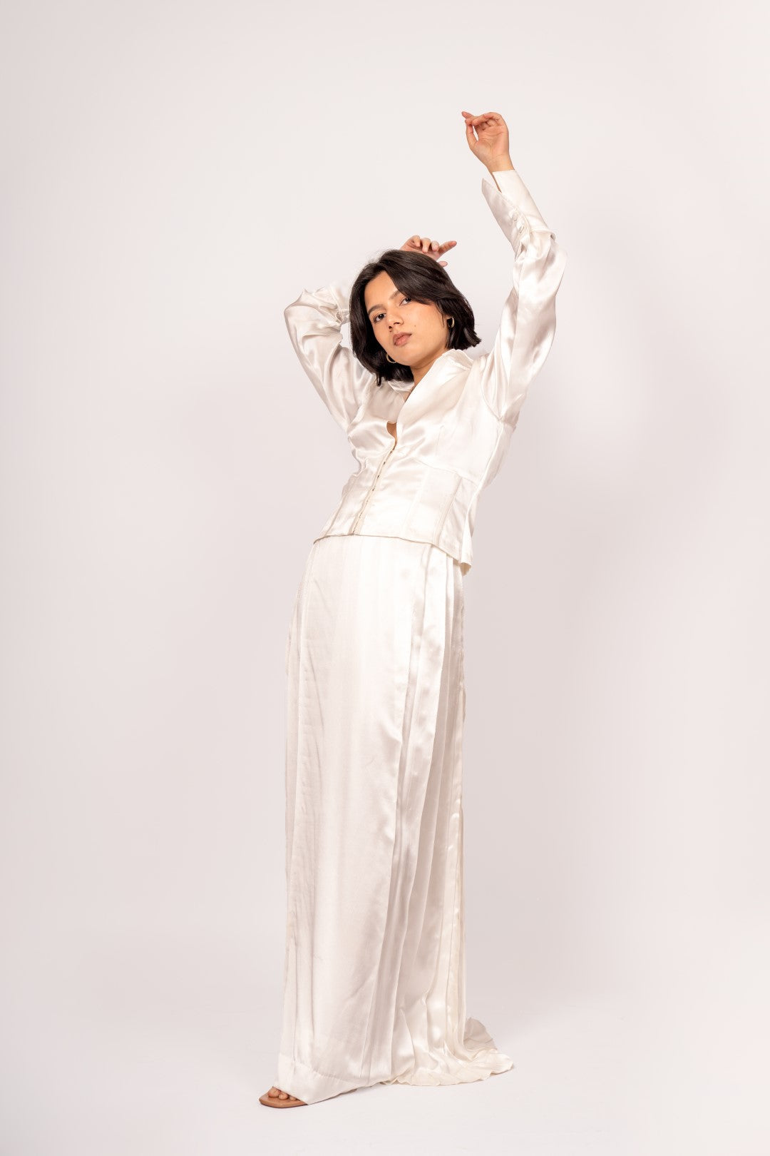 Royal Daffodil Pure Satin Skirt - Elegant Romantic Occasion Wear