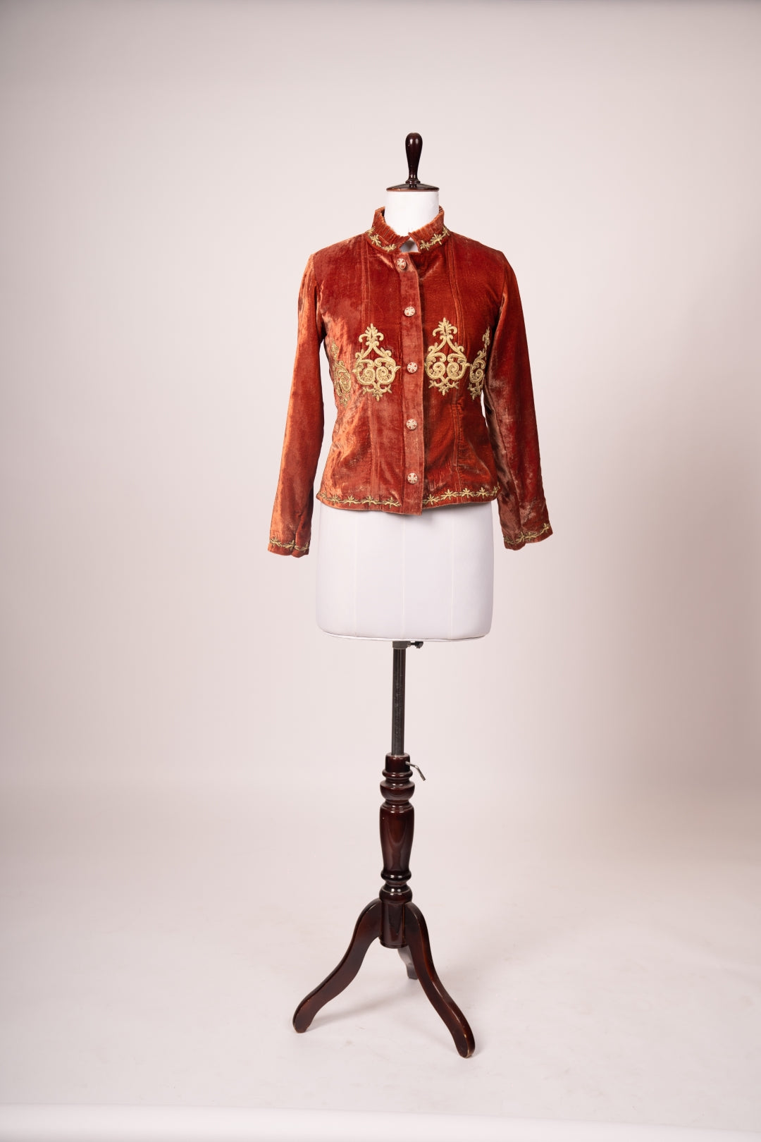 Luxury Velvet Victorian Lady Jacket - Structured Evening Outerwear