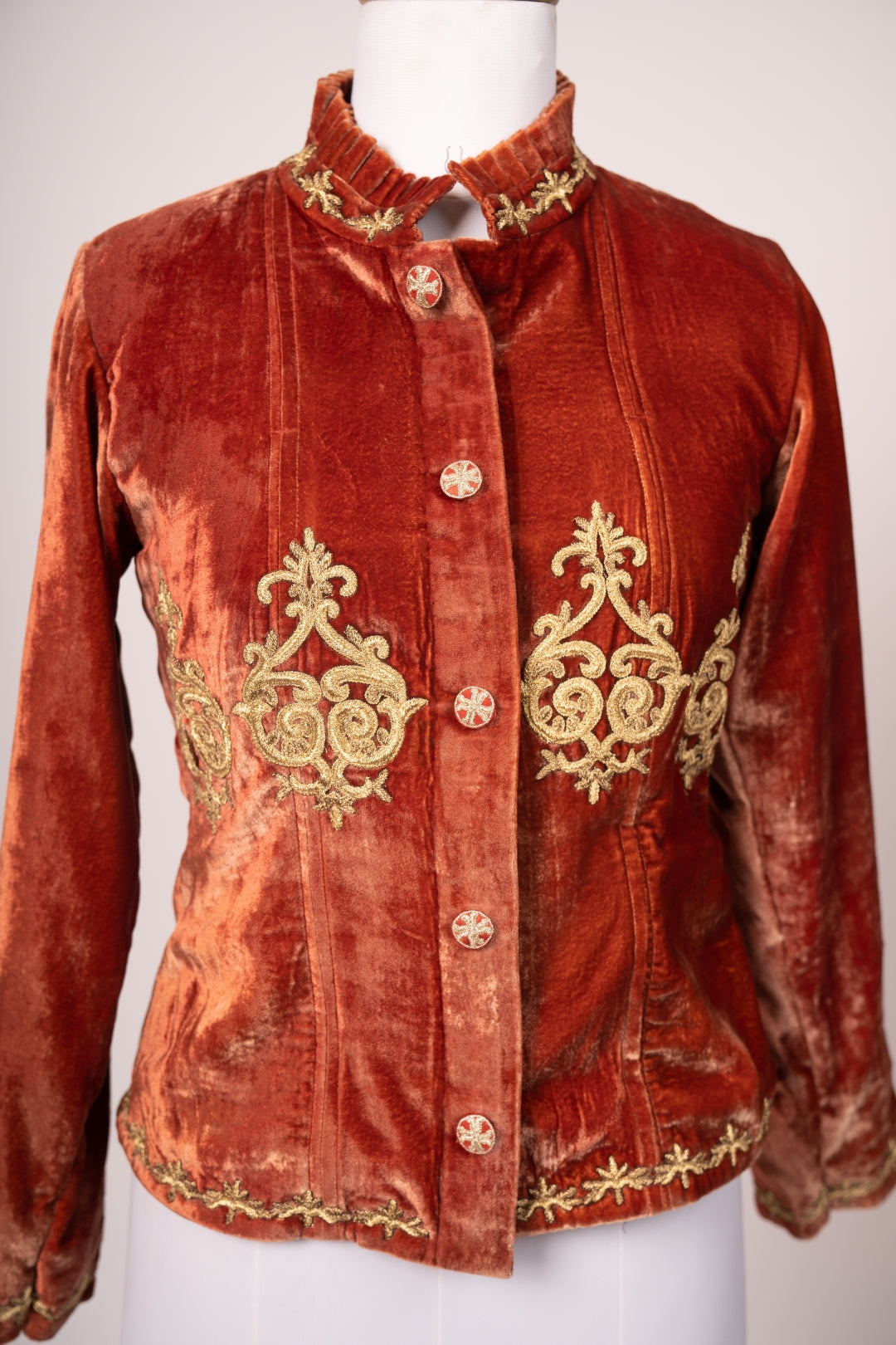 Luxury Velvet Victorian Lady Jacket - Structured Evening Outerwear