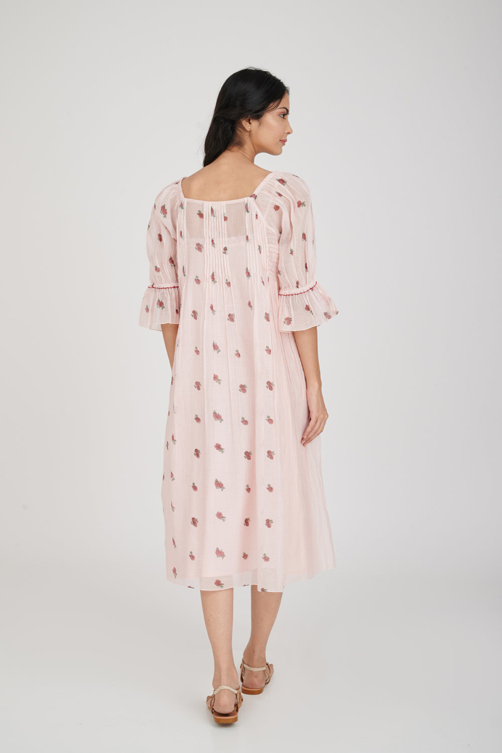 Anemone Pleated Midi Dress