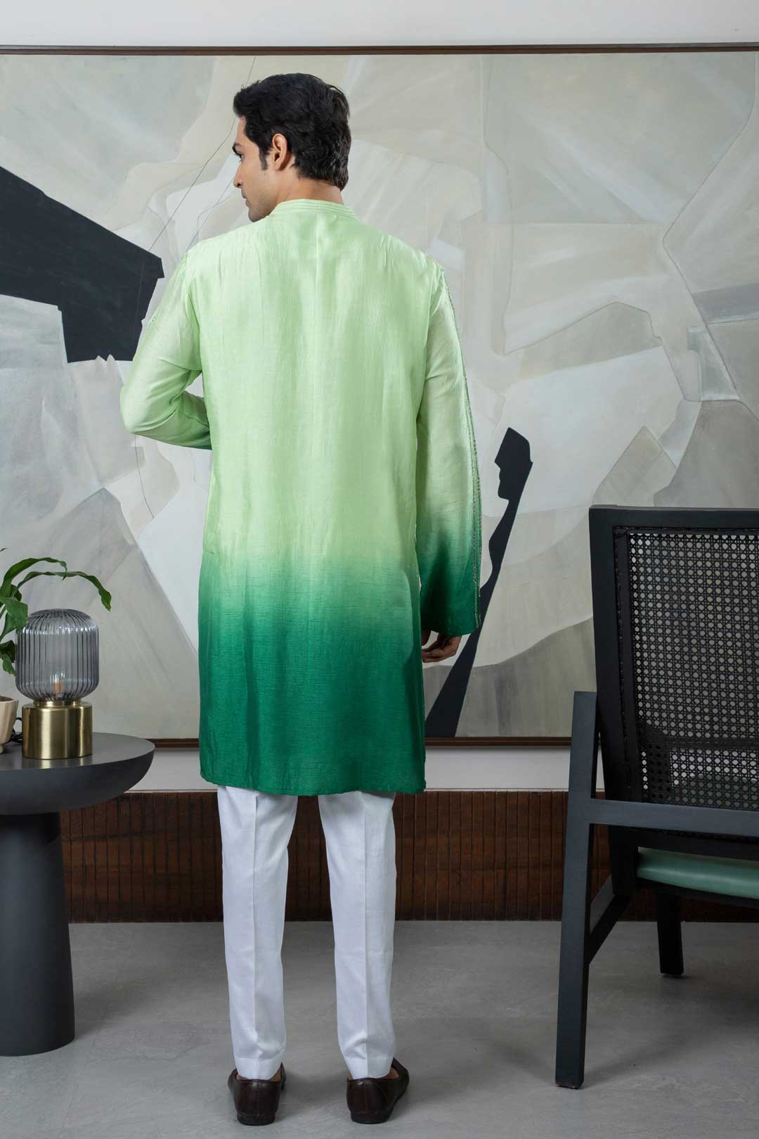 Cool green kurta set