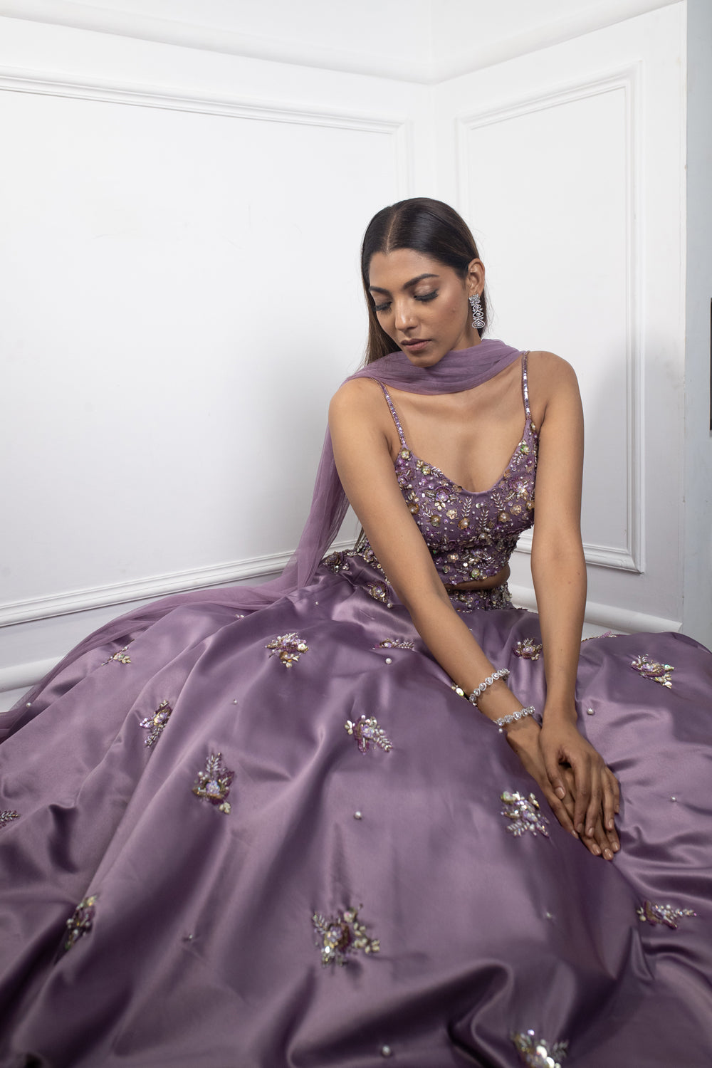 Lilac Dream Lehenga - Auraya Fashion -  - #tag1# - #tag2# - #tag3# - #tag3#