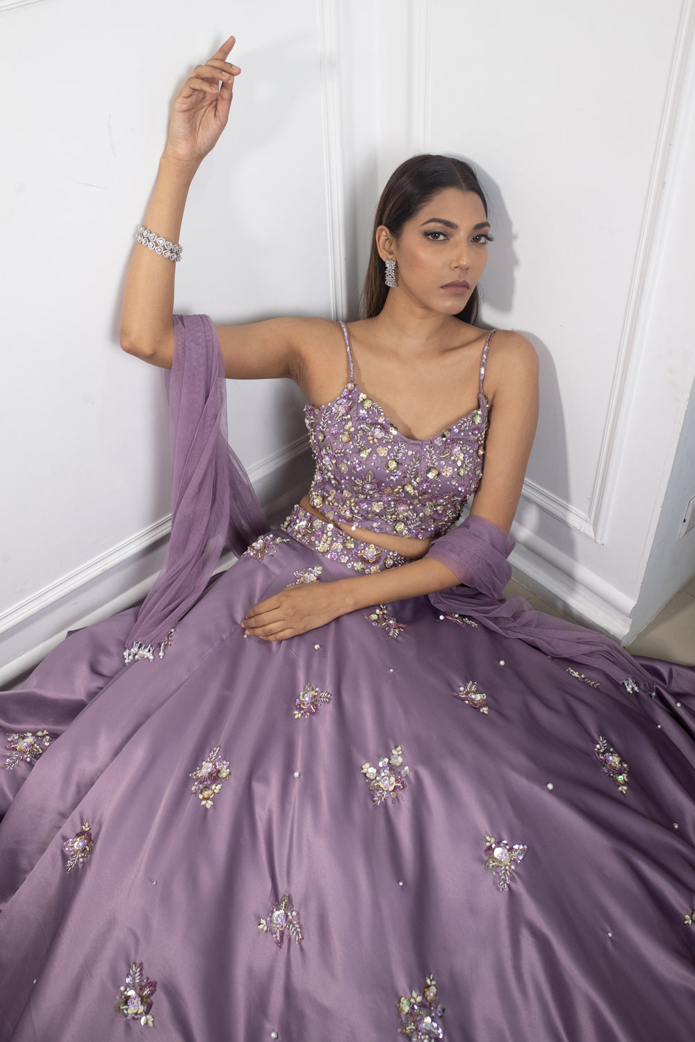 Lilac Dream Lehenga - Auraya Fashion -  - #tag1# - #tag2# - #tag3# - #tag3#