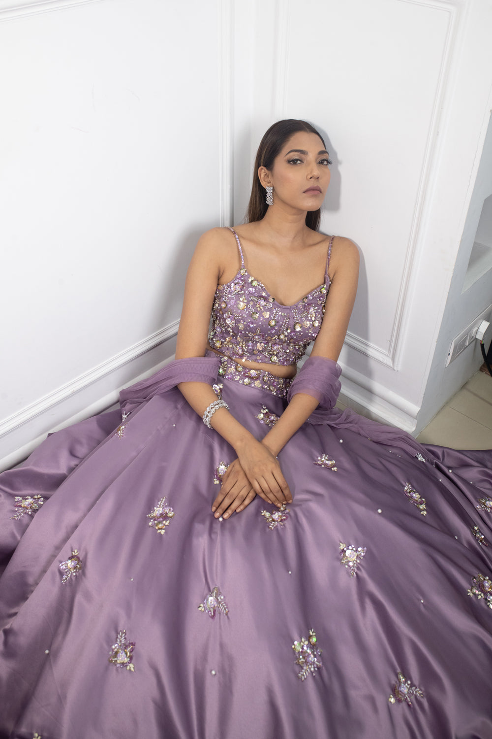 Lilac Dream Lehenga - Auraya Fashion -  - #tag1# - #tag2# - #tag3# - #tag3#