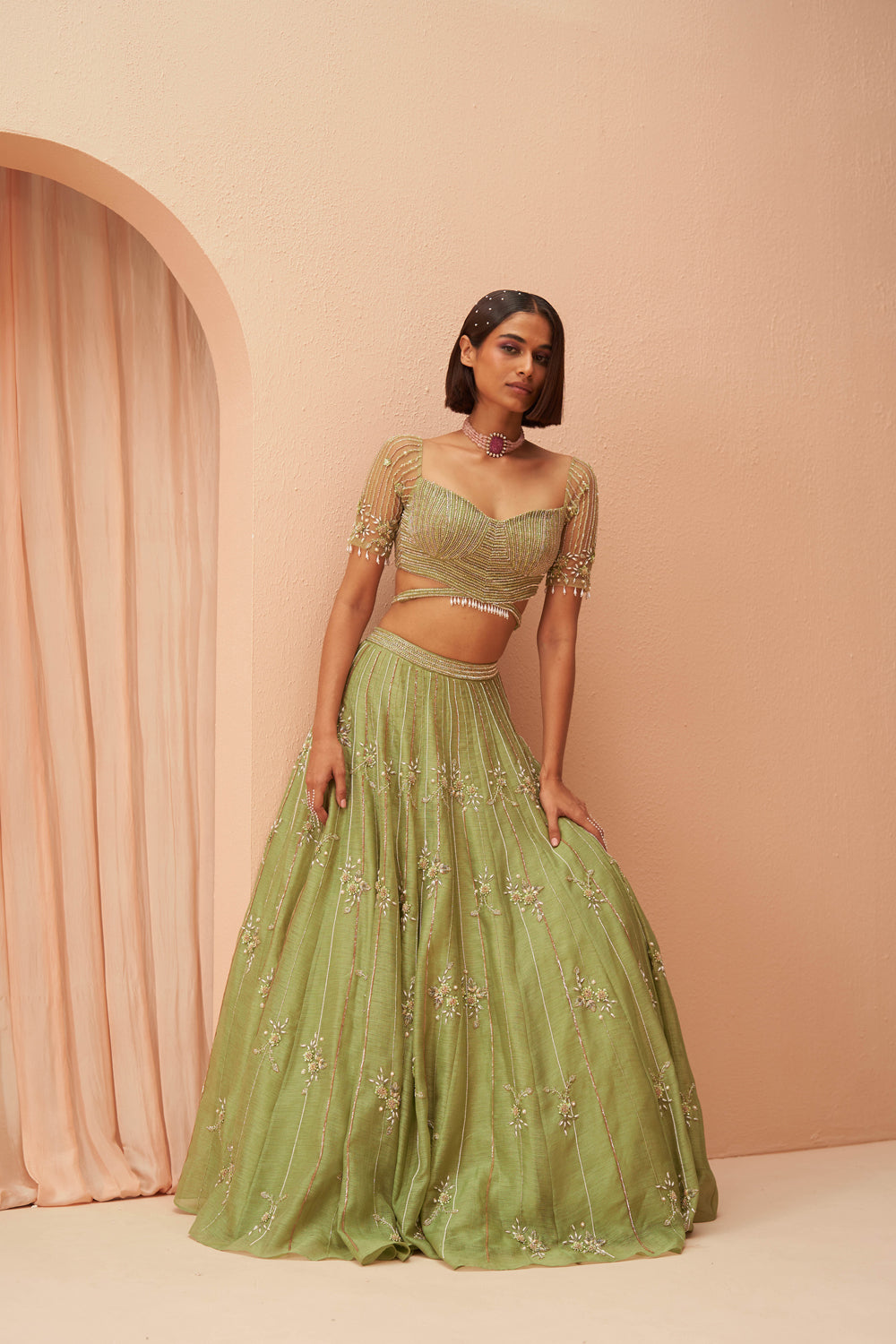 Jade Lehenga