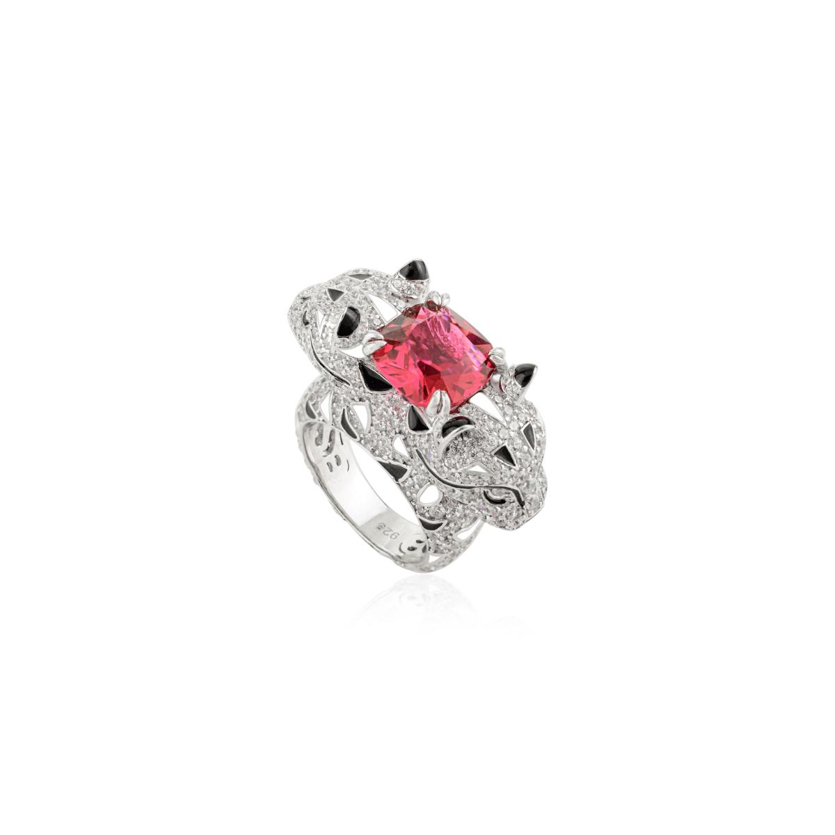 925 Sterling Silver Rose Gold Plated Dome Ring