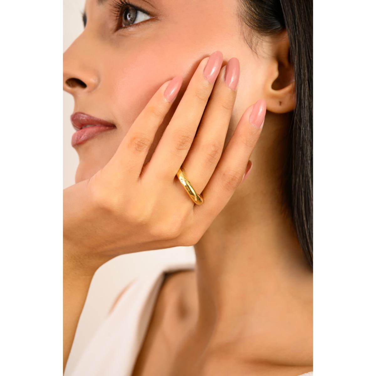 925 Sterling Silver Rose Gold Solid Antique Ring