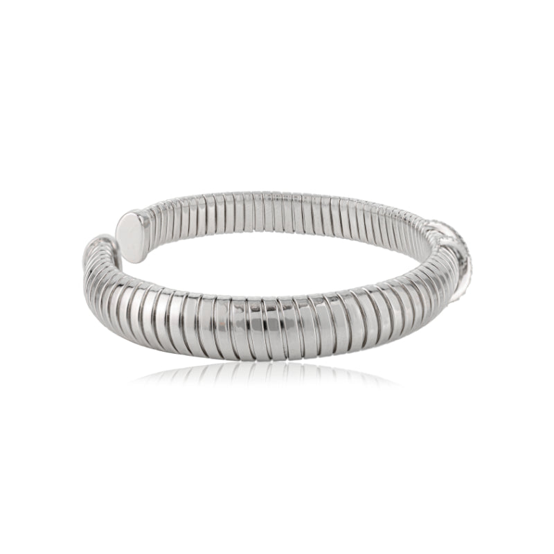 925 Silver Mini Cross Sign Cuff Bracelet