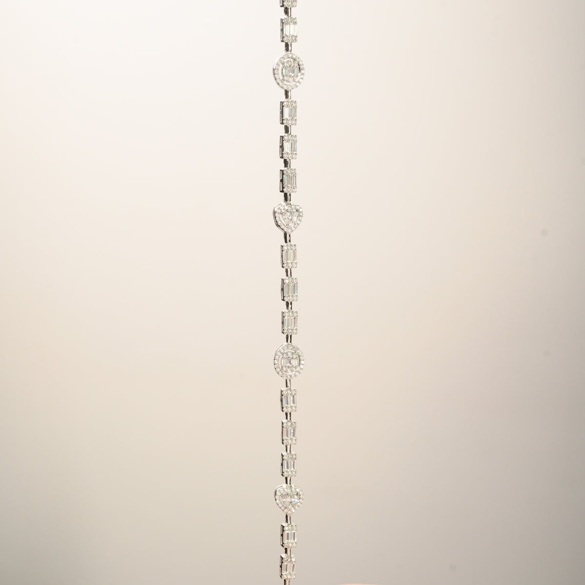 Sterling Silver Multi Cut White CZ Tennis Bracelet