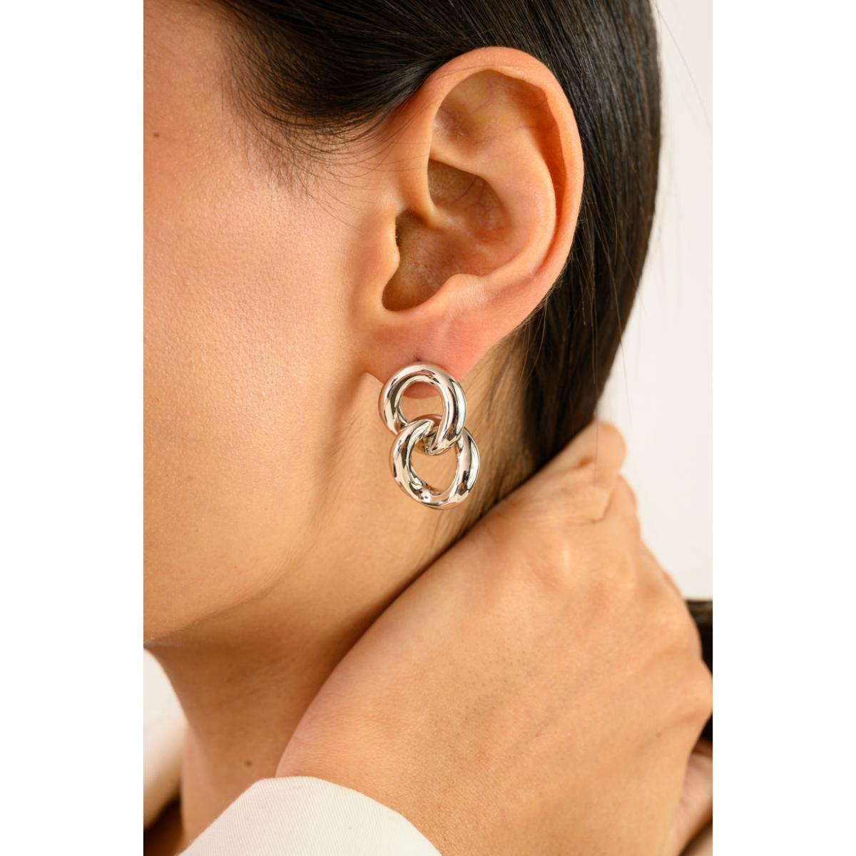 925 Silver Statement Drop Earrings