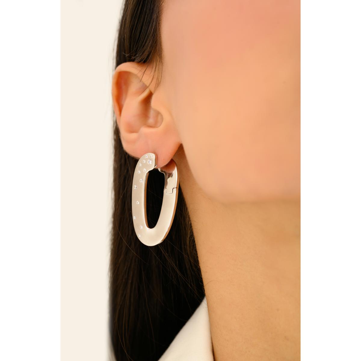 925 Silver Statement Lever Back Earrings