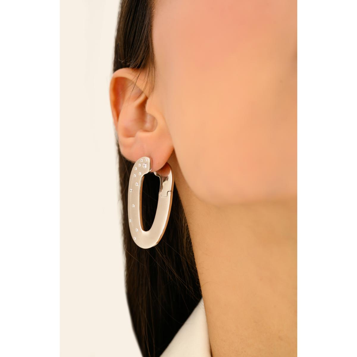 925 Silver Statement Lever Back Earrings