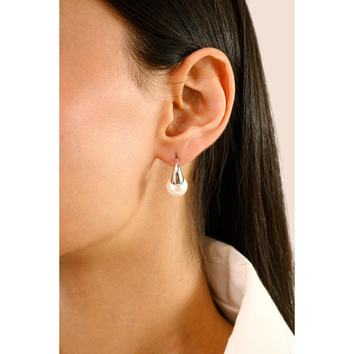 925 Silver Pearl Drop Earrings