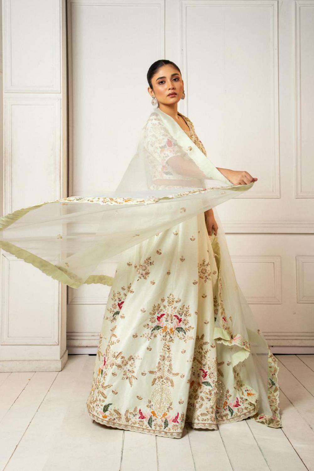 Ivory Handwork Lehenga Set