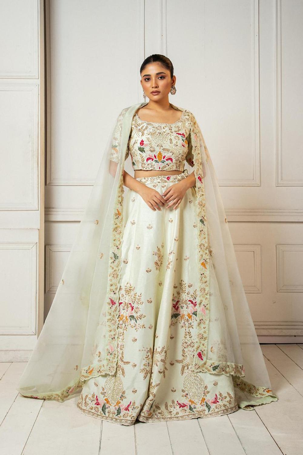 Ivory Handwork Lehenga Set